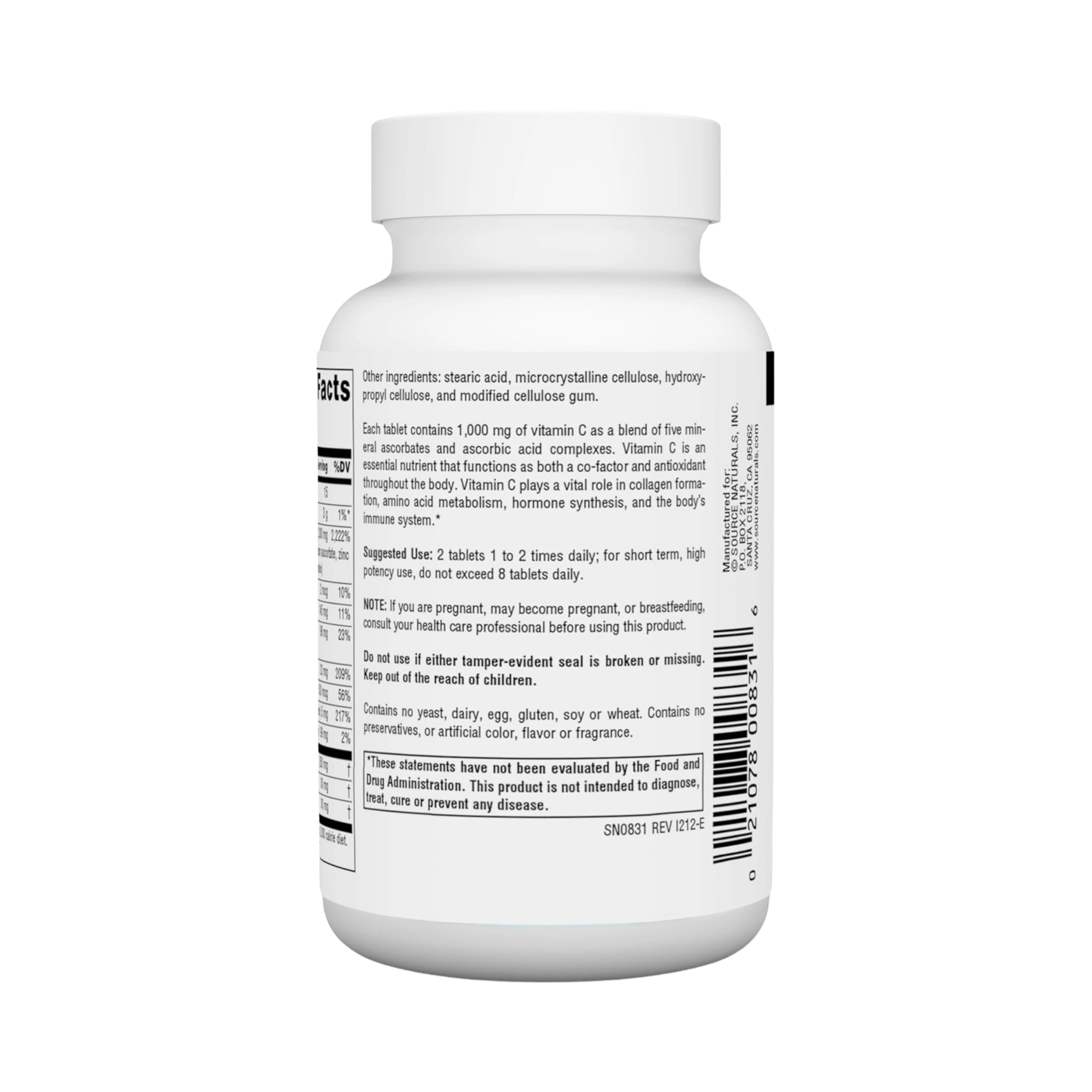 Source Naturals, Ultimate Ascorbate C, 1000 Mg, 50 Tablets