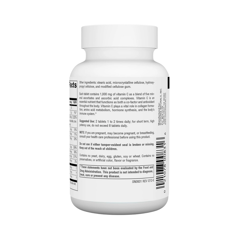 Source Naturals, Ultimate Ascorbate C, 1000 Mg, 50 Tablets