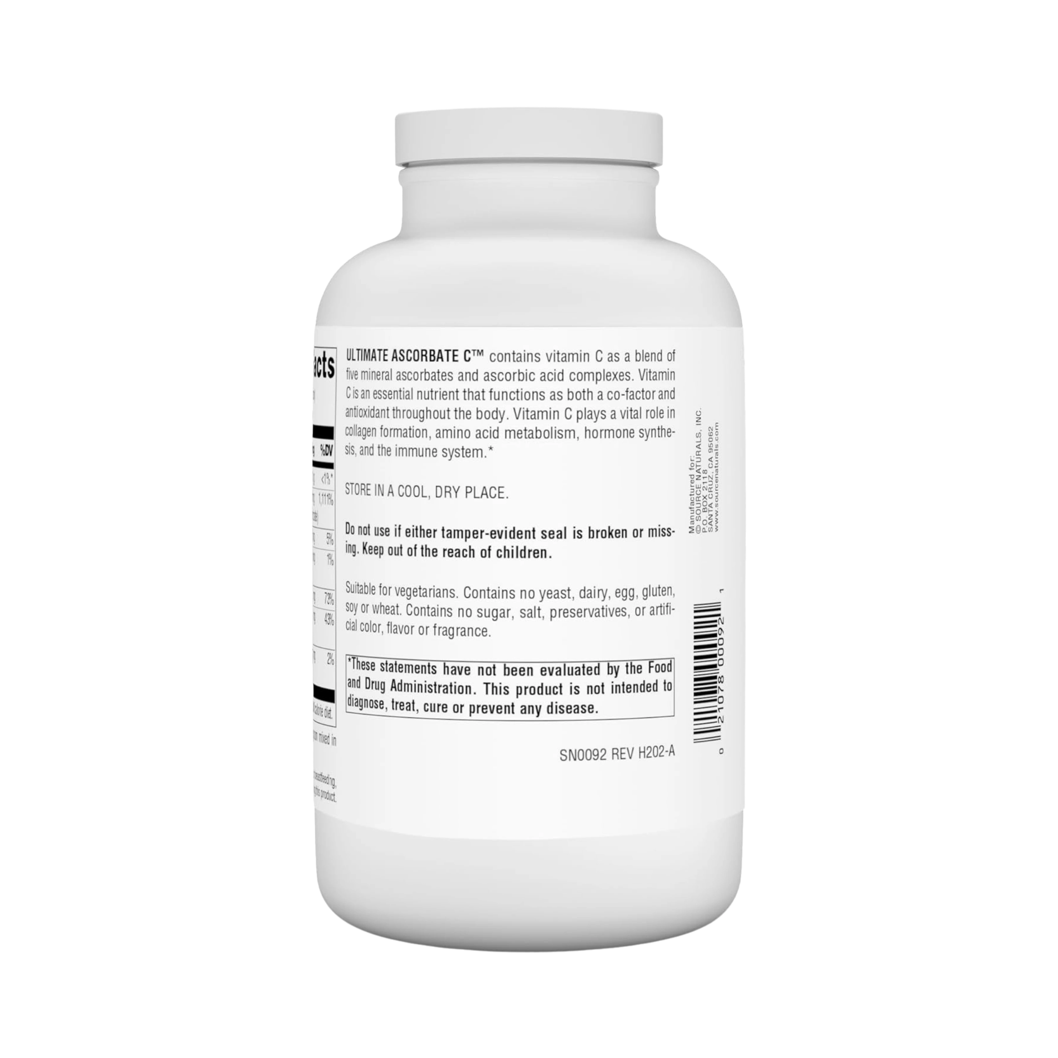 Source Naturals, Ultimate Ascorbate C, 16 Oz Powder