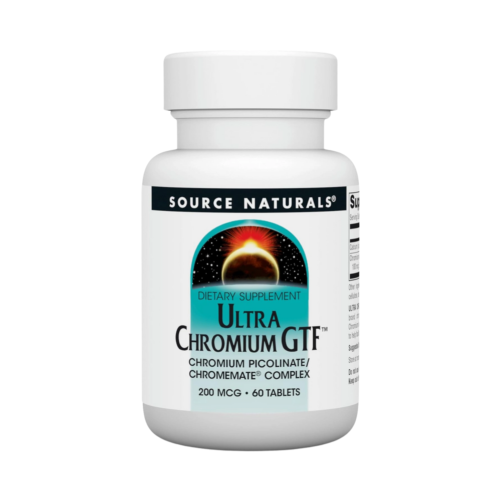 Source Naturals, Ultra Chromium GTF, 200 Mcg, 60 Tablets