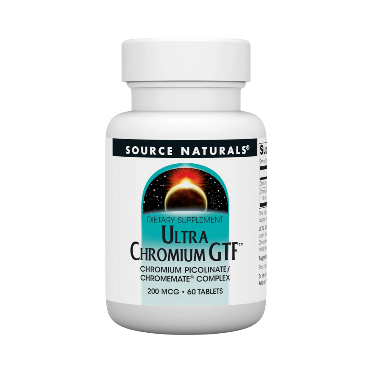 Source Naturals, Ultra Chromium GTF, 200 Mcg, 60 Tablets