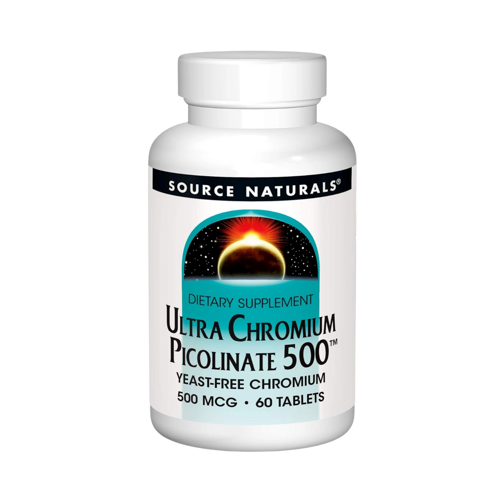 Source Naturals, Ultra Chromium Picolinate, 500 Mcg, 60 Tablets