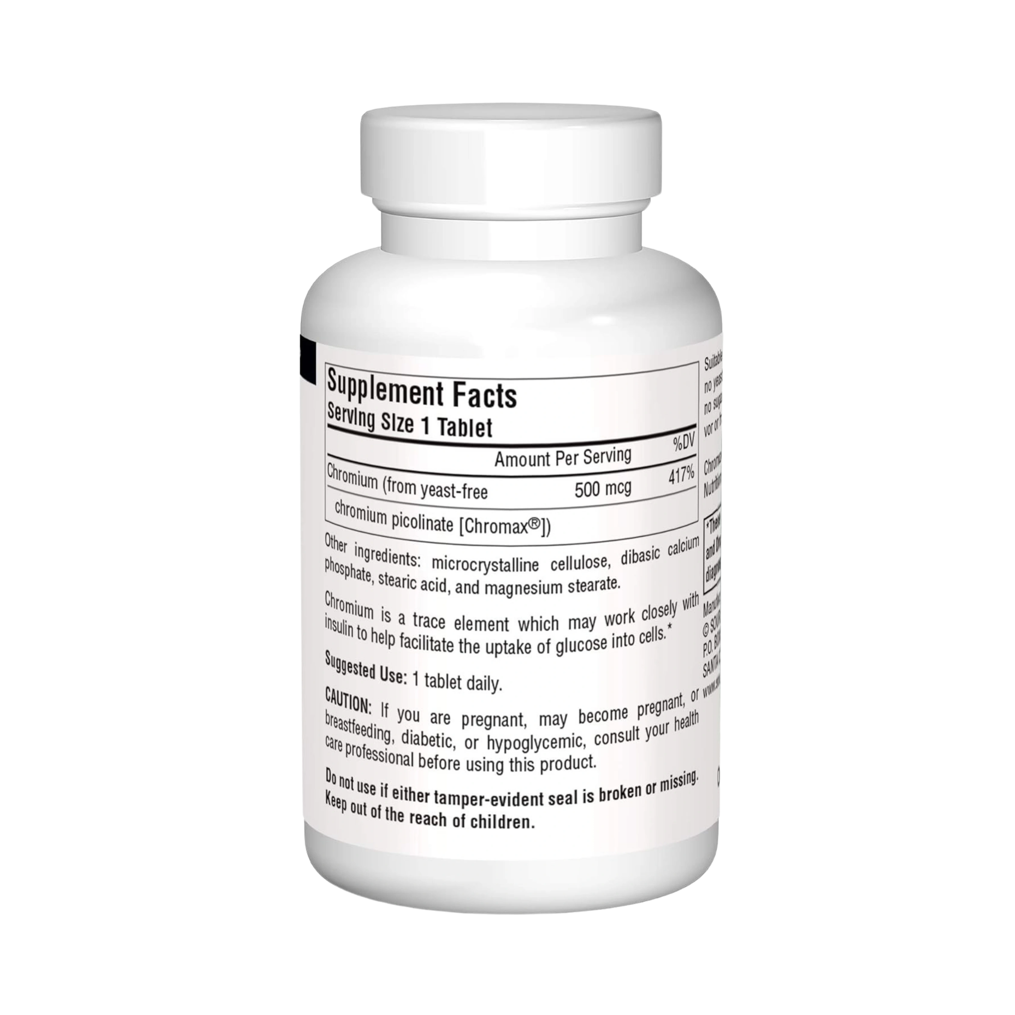 Source Naturals, Ultra Chromium Picolinate, 500 Mcg, 60 Tablets