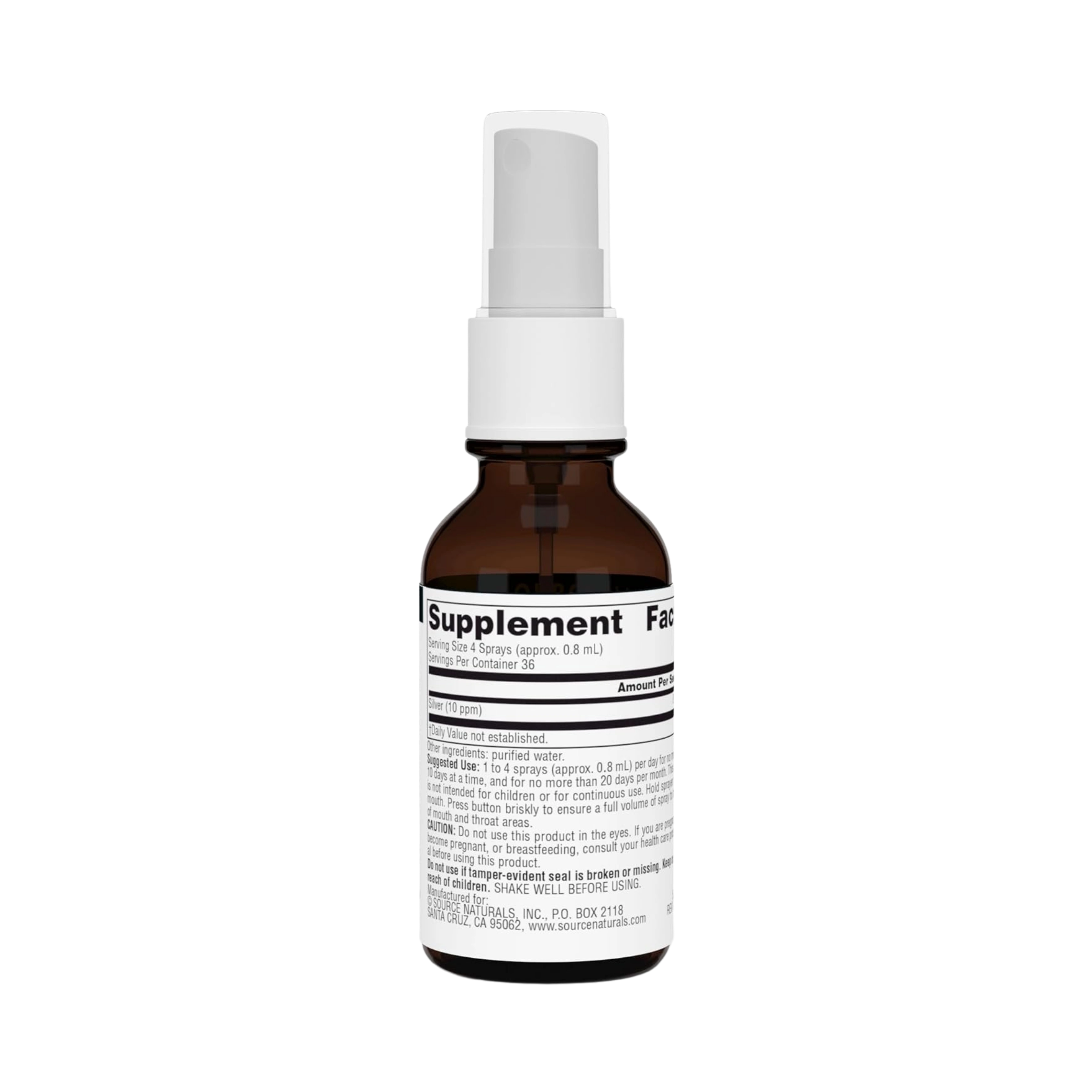 Source Naturals, Ultra Colloidal Silver Spray, 10 Mg, 1 Fl Oz