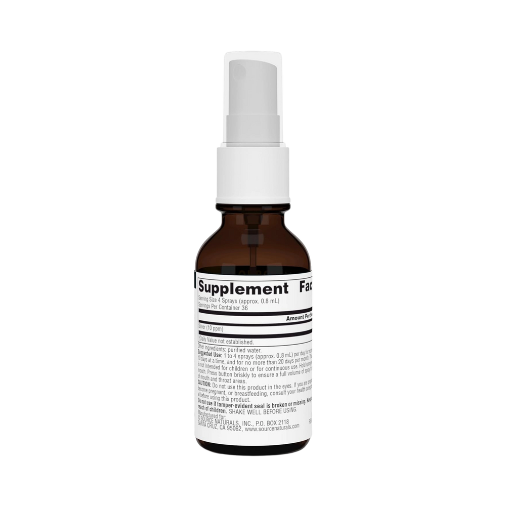 Source Naturals, Ultra Colloidal Silver Spray, 10 Mg, 1 Fl Oz
