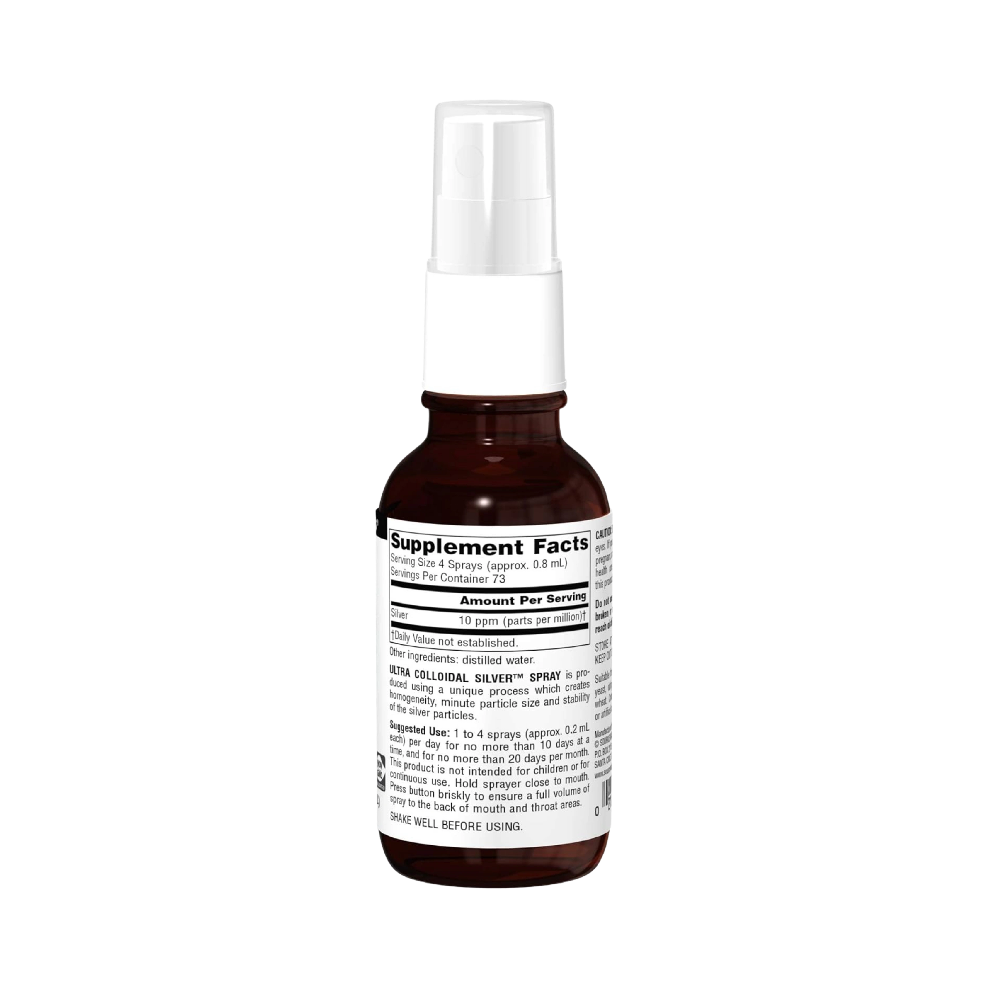 Source Naturals, Ultra Colloidal Silver Spray, 10 Mg, 2 Fl Oz