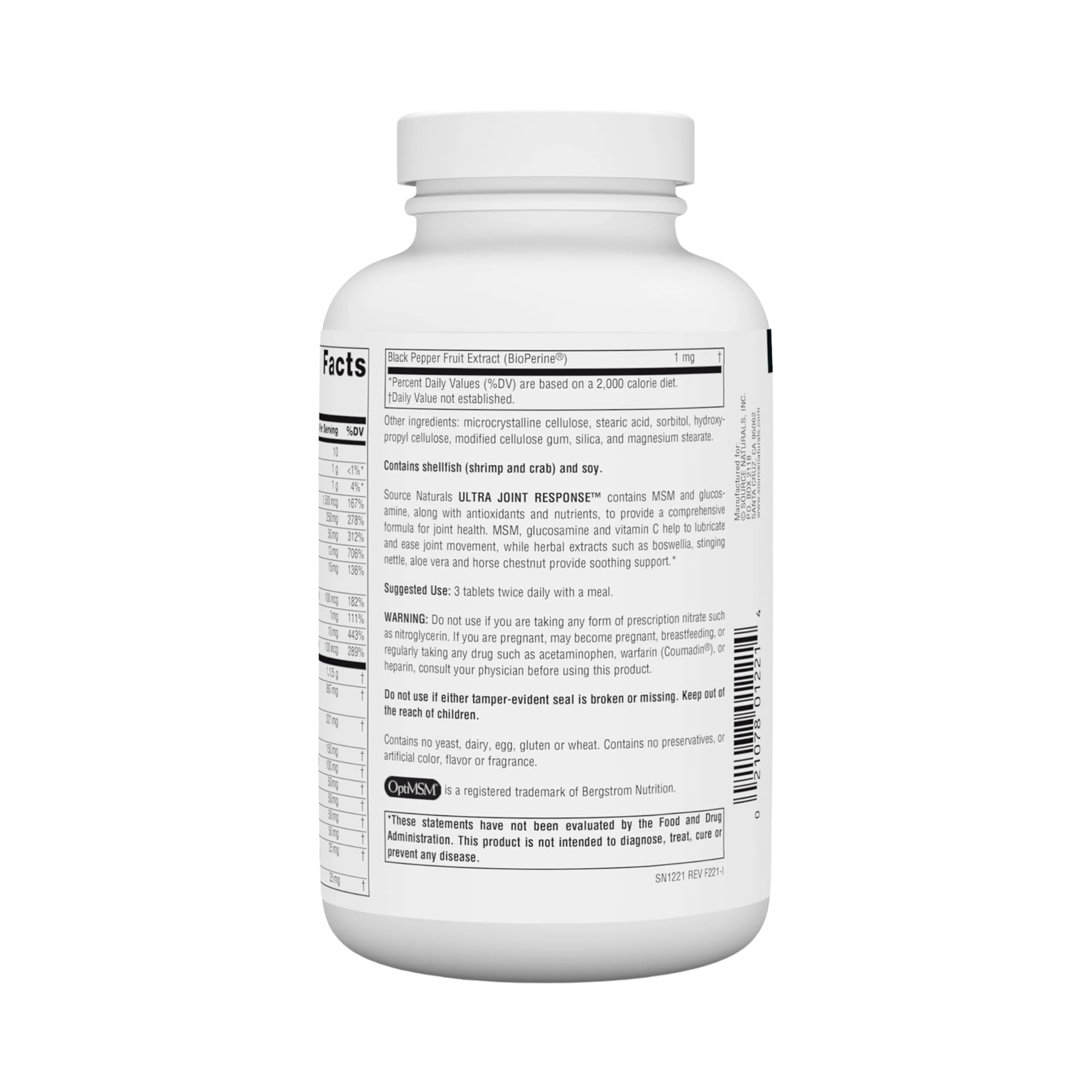 Source Naturals, Ultra Joint Response, 180 Tablets