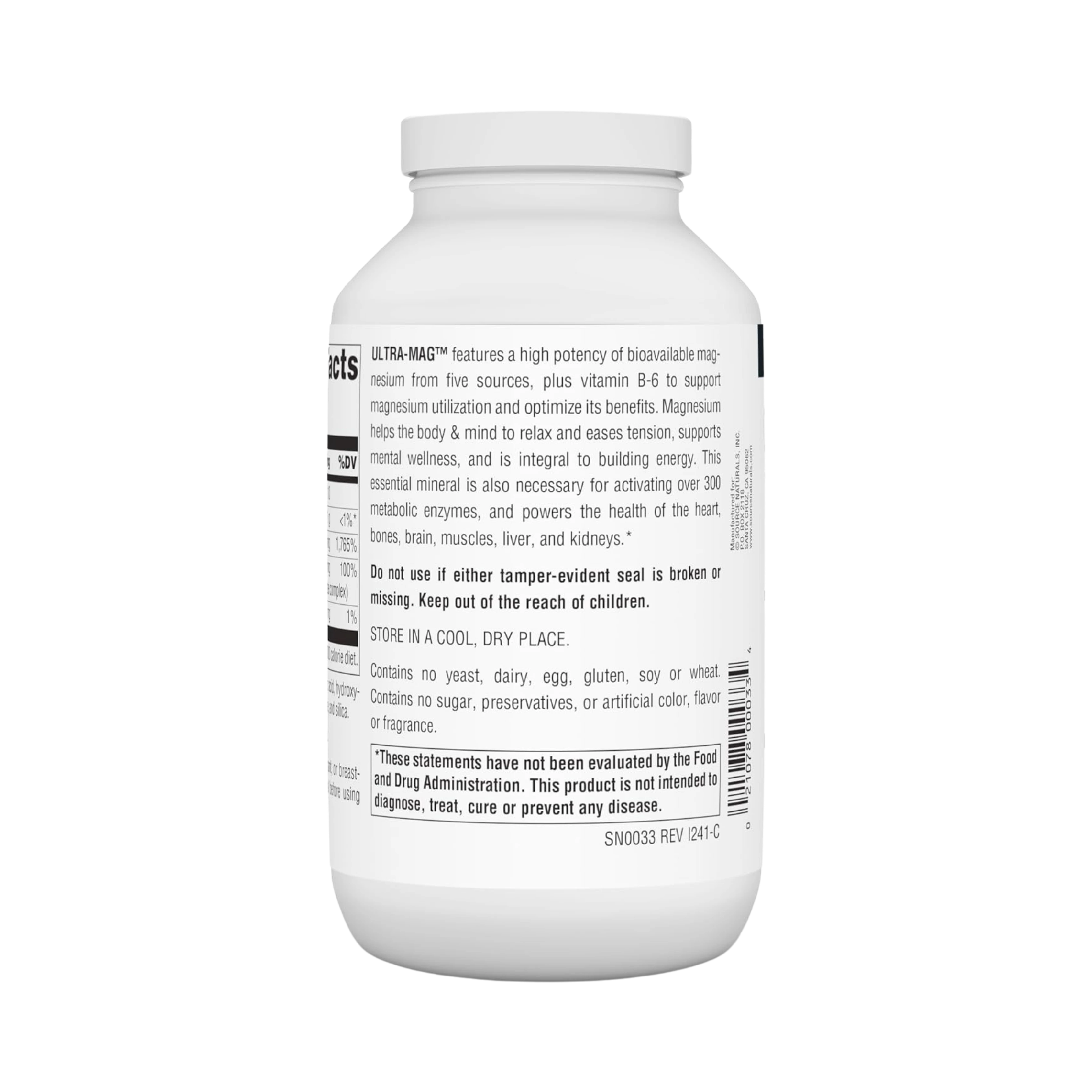 Source Naturals, Ultra-Mag, 240 Tablets