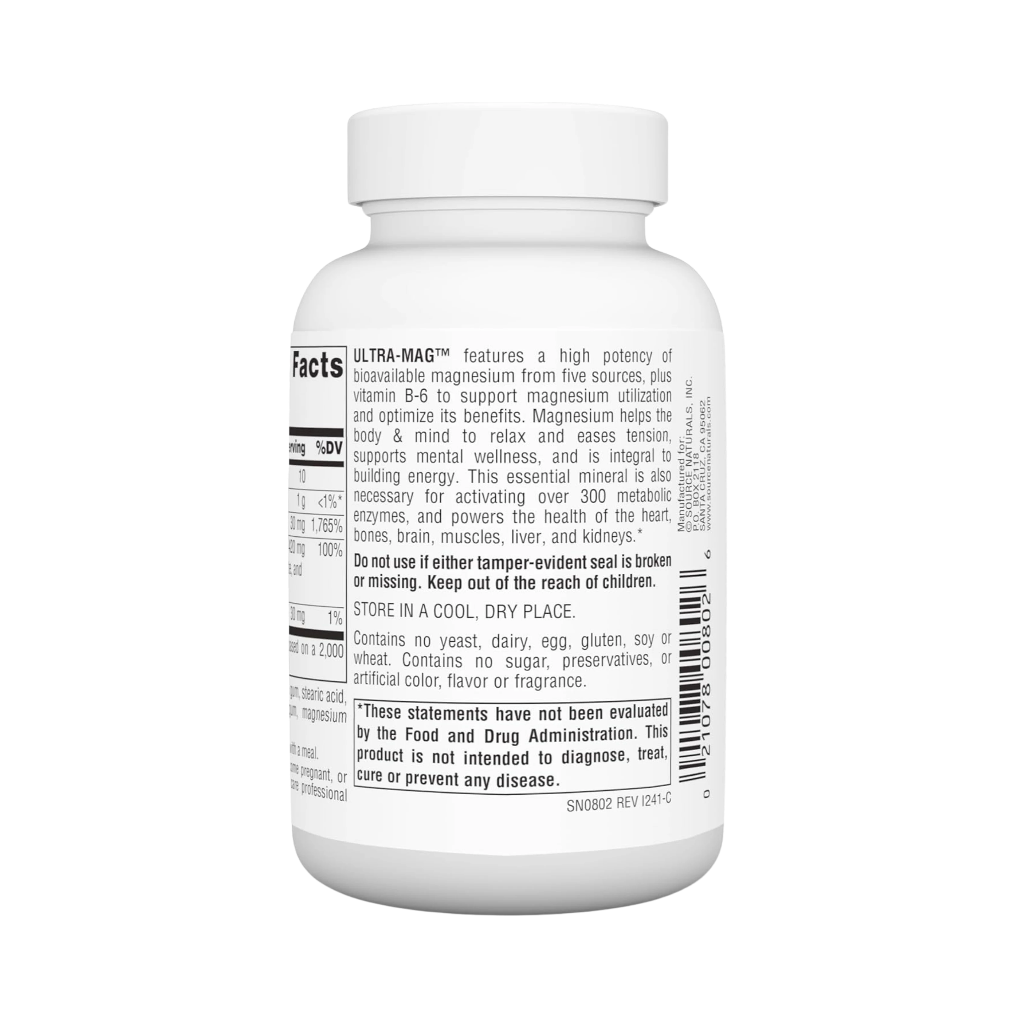 Source Naturals, Ultra-Mag, 60 Tablets