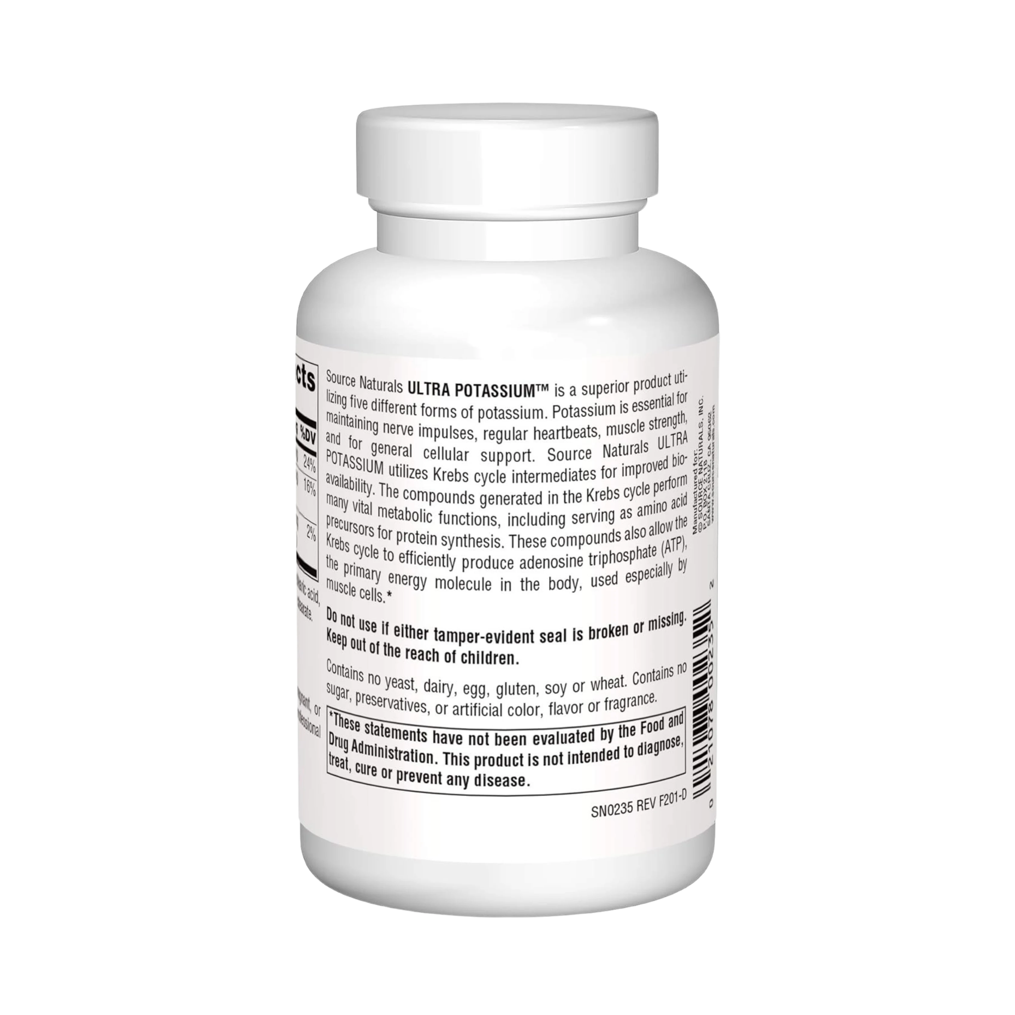 Source Naturals, Ultra Potassium, 99 Mg, 100 Tablets