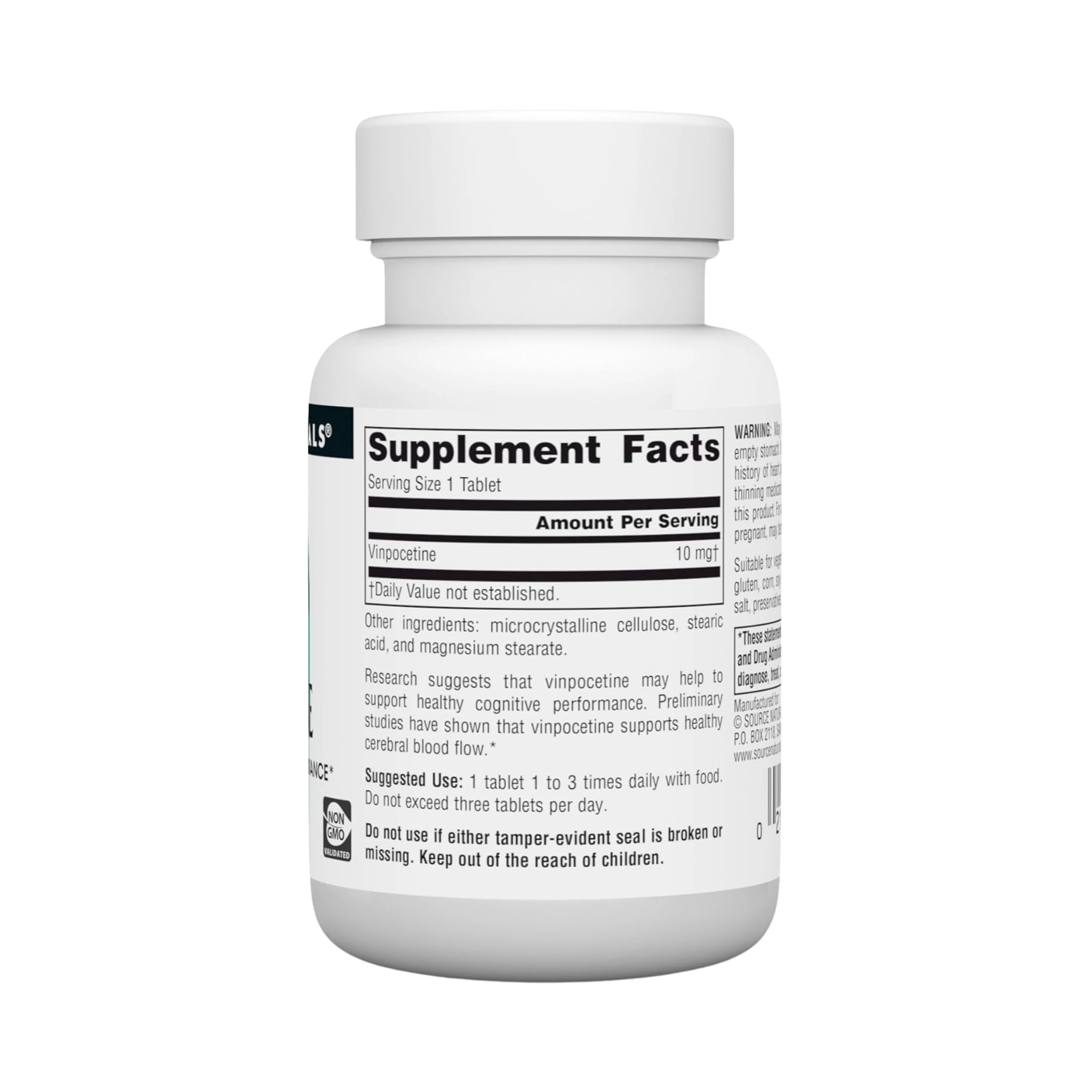 Source Naturals, Vinpocetine, 10 Mg, 60 Tablets
