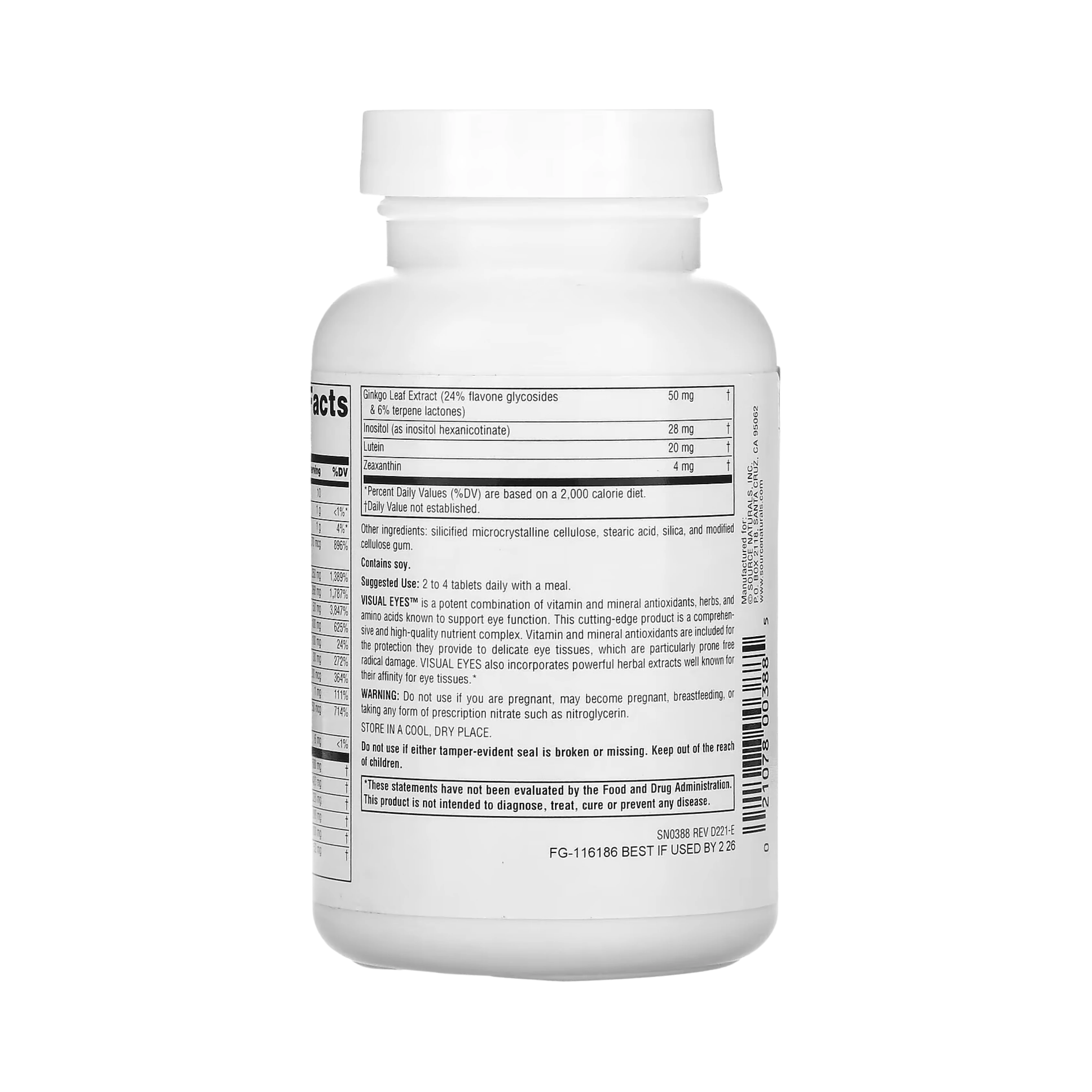 Source Naturals, Visual Eyes, 60 Tablets