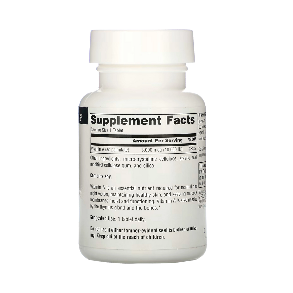 Source Naturals, Vitamin A, 10000IU, 100 Tablets