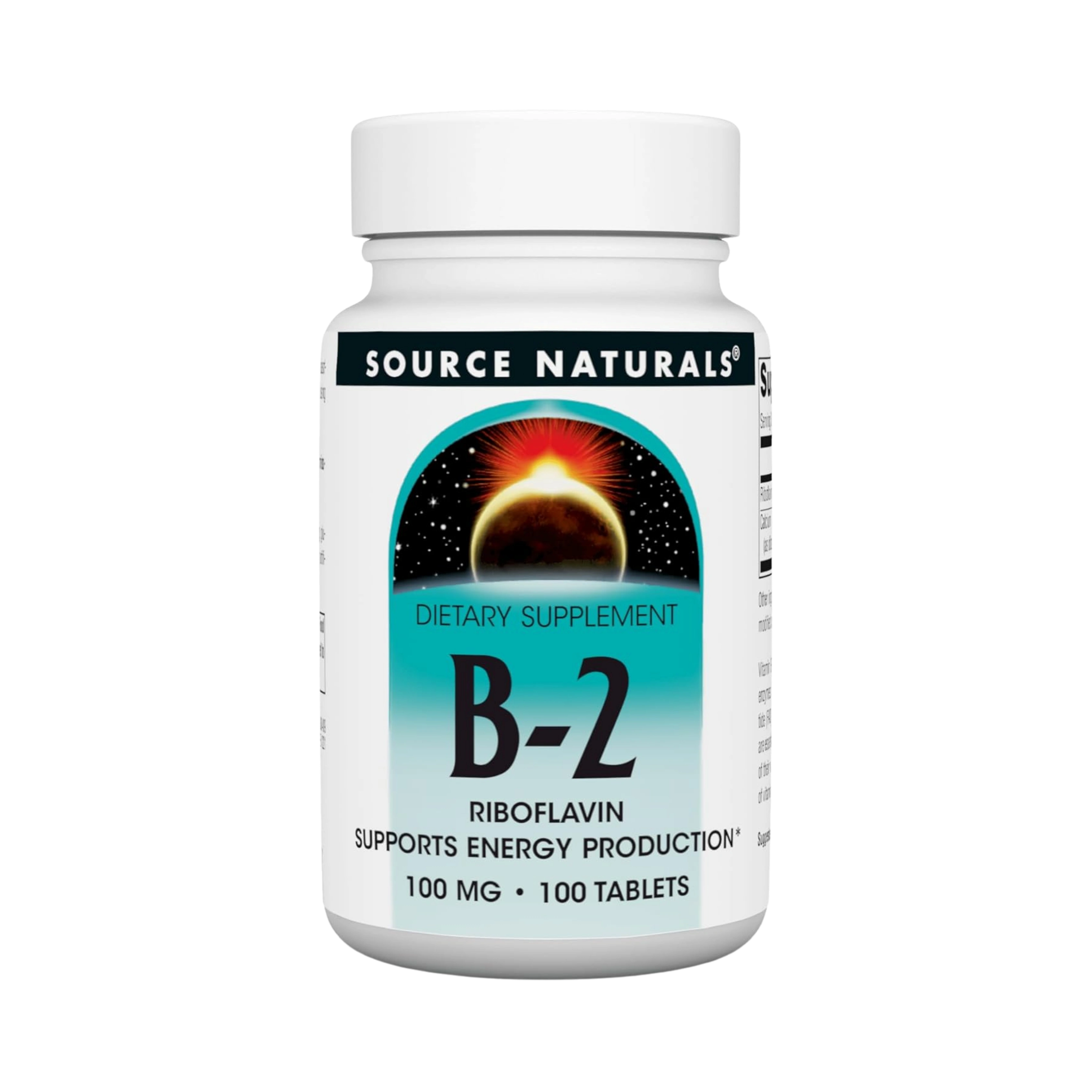 Source Naturals, Vitamin B-2 Riboflavin, 100 Mg, 100 Tablets