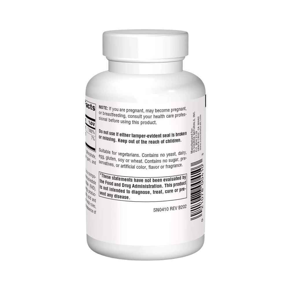 Source Naturals, Vitamin B-2 Riboflavin, 100 Mg, 250 Tablets
