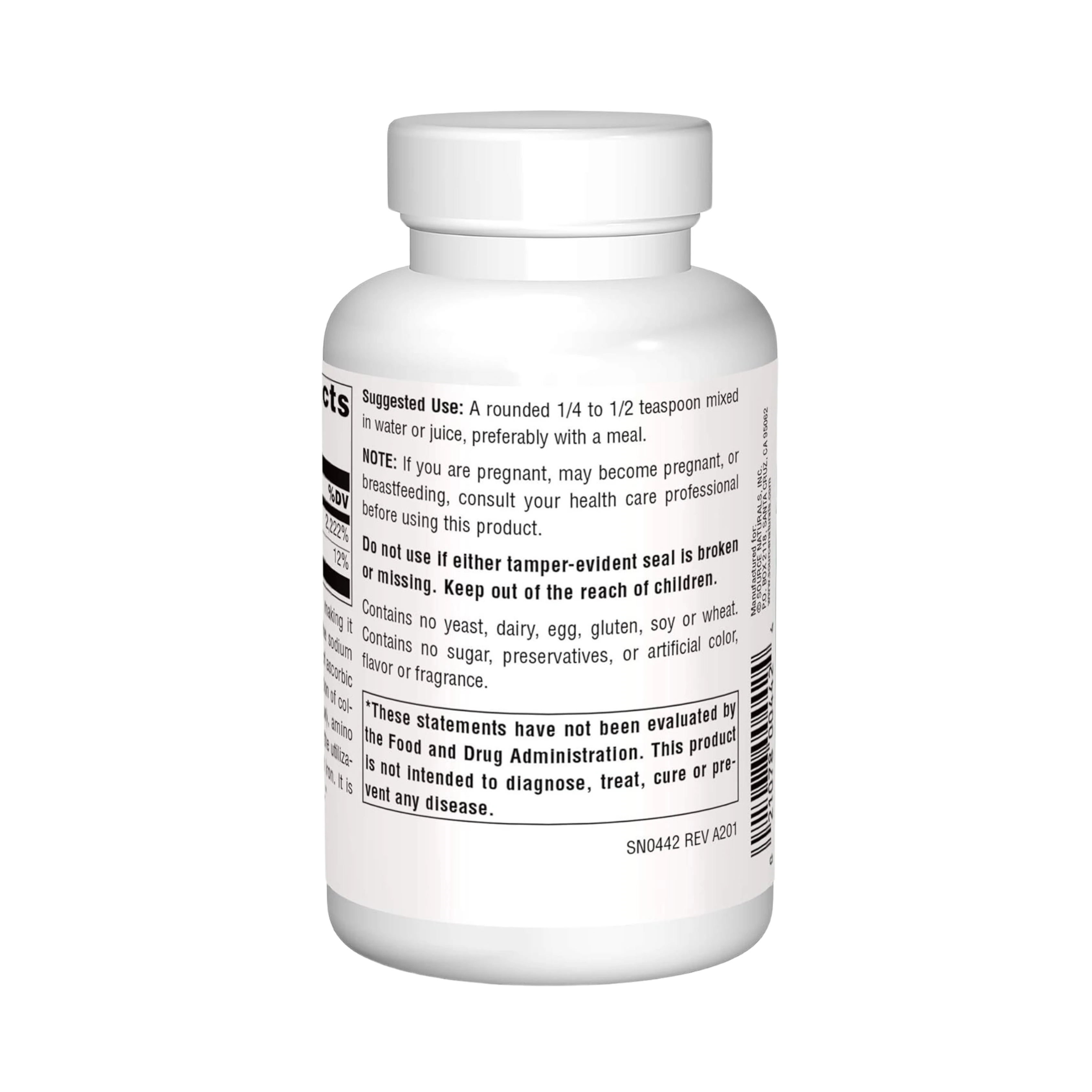 Source Naturals, Vitamin C, 276 Mg, 8 Crystals