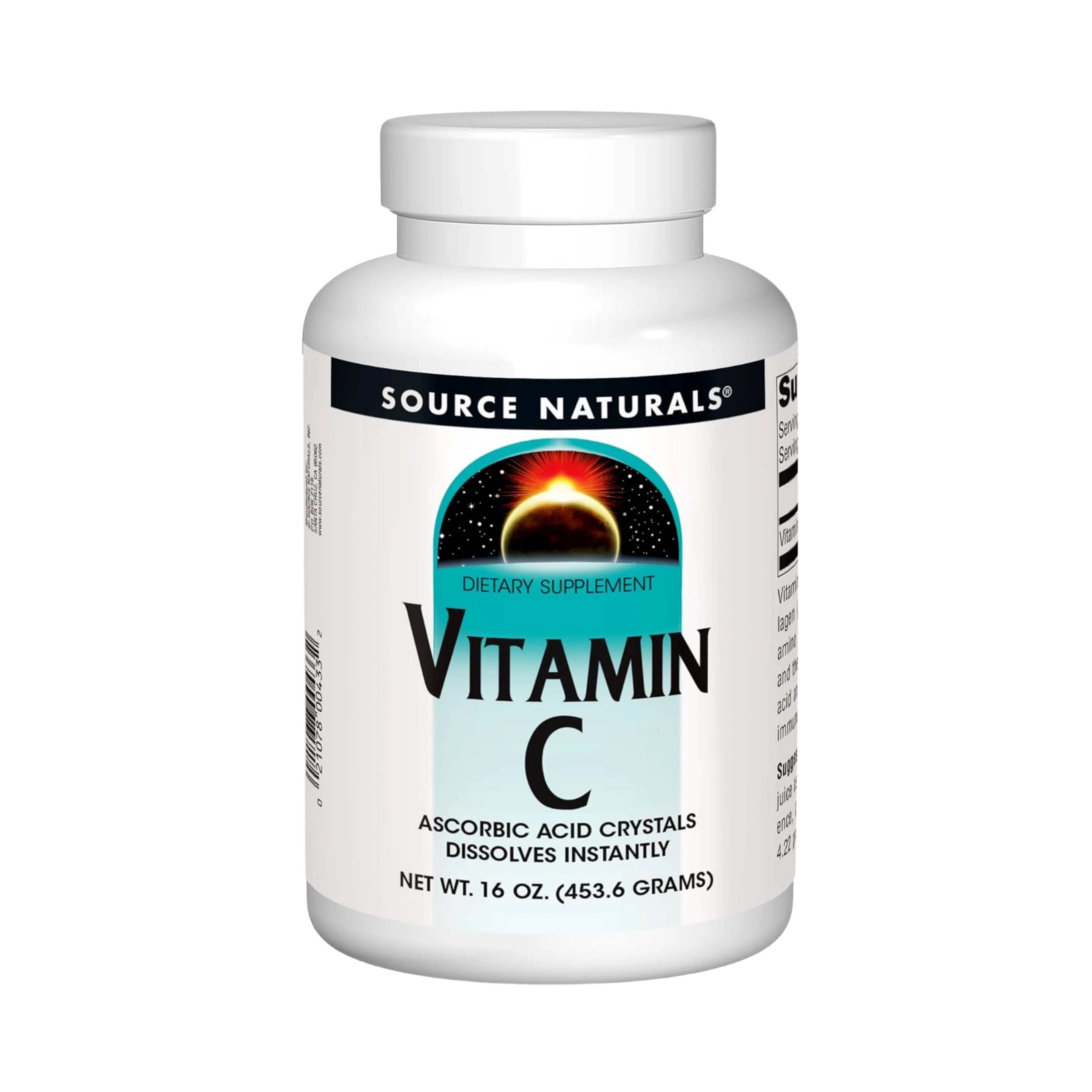 Source Naturals, Vitamin C Ascorbic Acid, 16 Oz