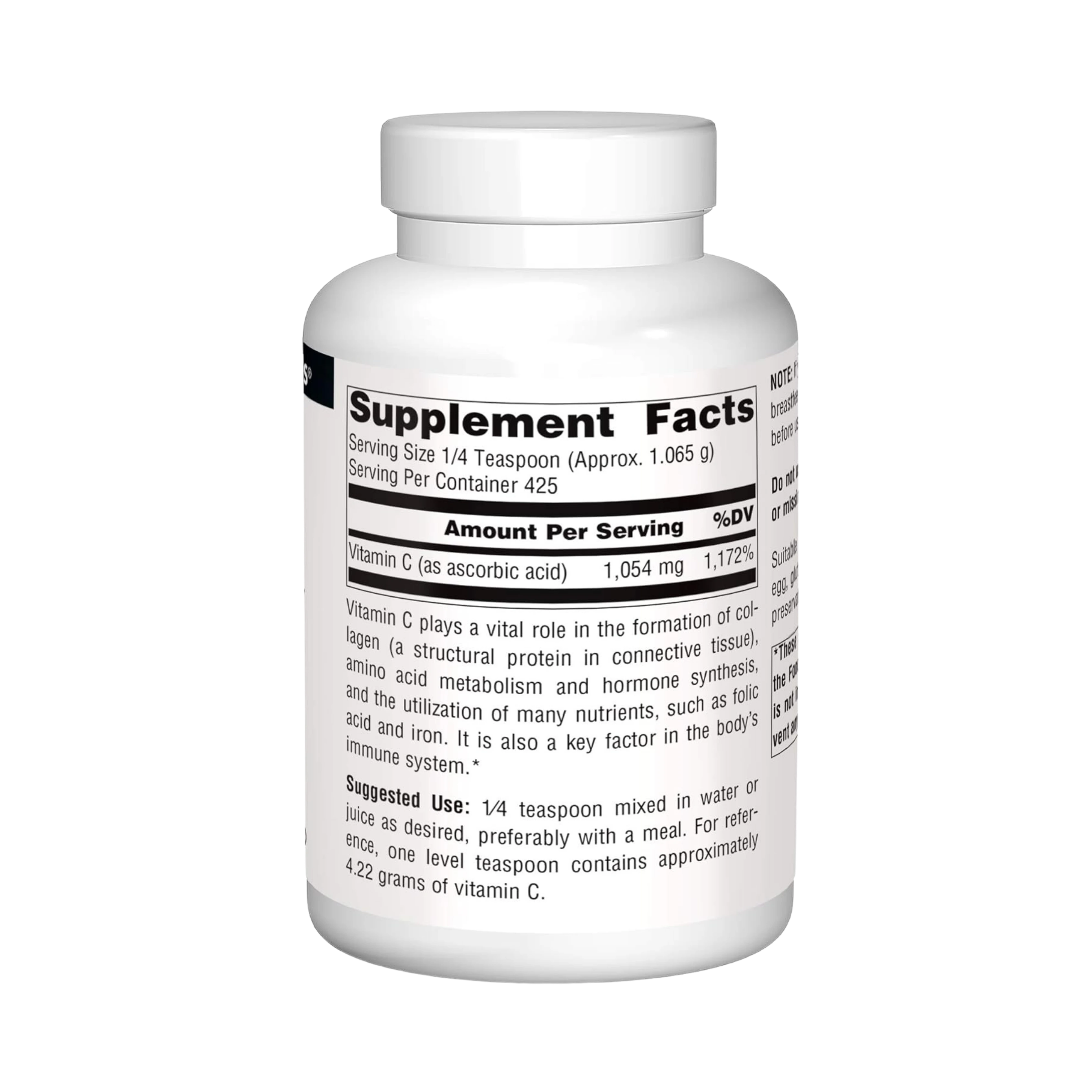 Source Naturals, Vitamin C Ascorbic Acid, 16 Oz