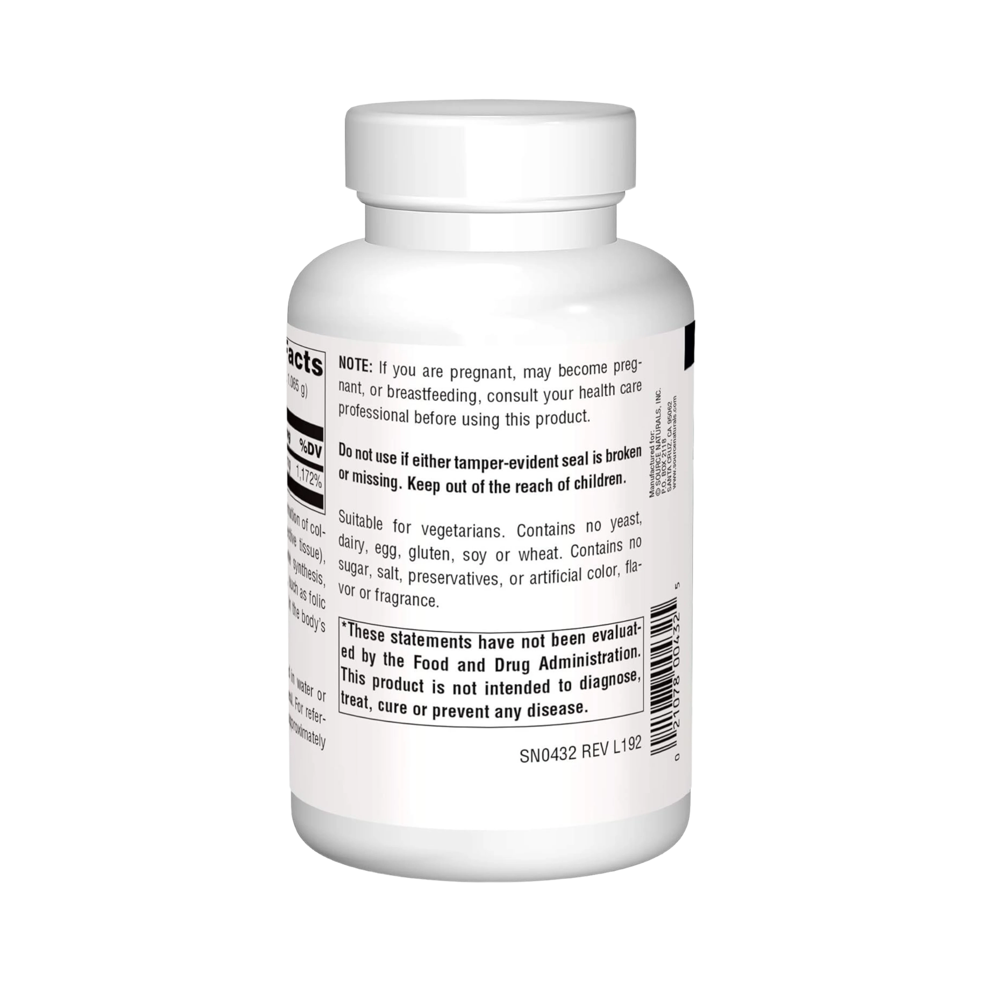 Source Naturals, Vitamin C Ascorbic Acid, 8 Oz
