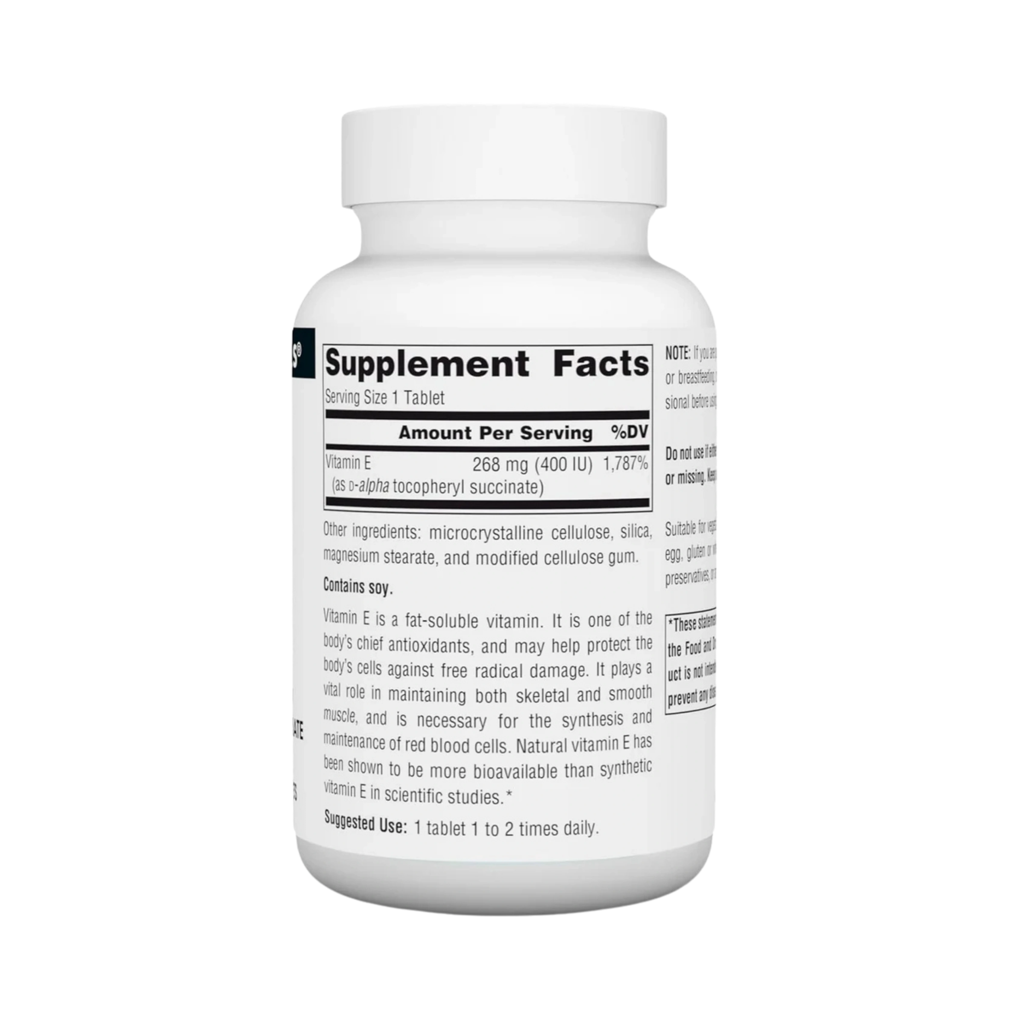Source Naturals, Vitamin E, 400 IU, 100 Tablets