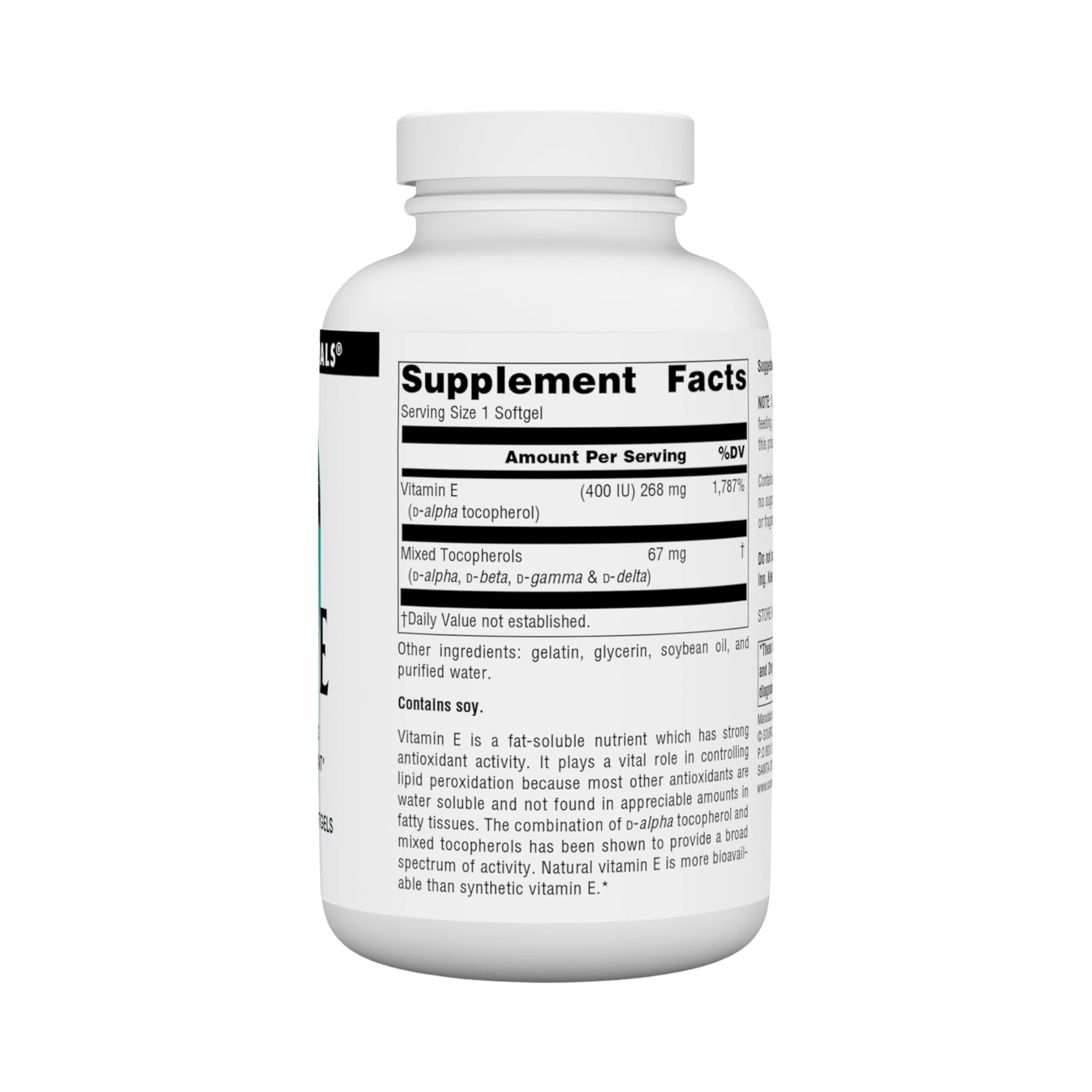 Source Naturals, Vitamin E, 400 IU, 250 Softgels