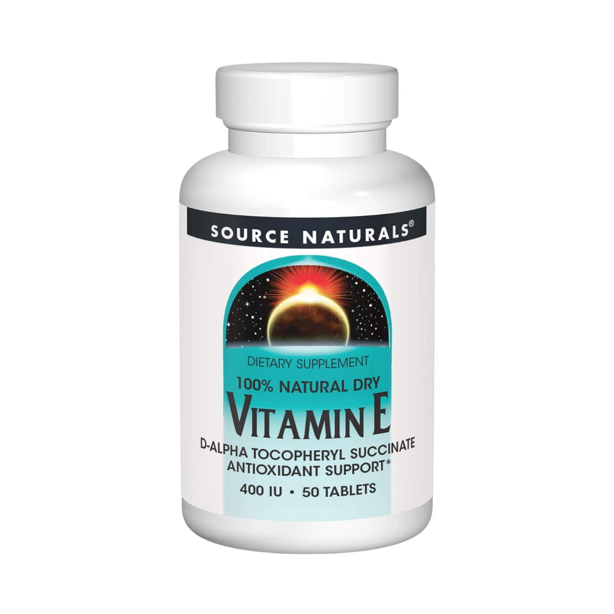 Source Naturals, Vitamin E, 400 IU, 50 Tablets