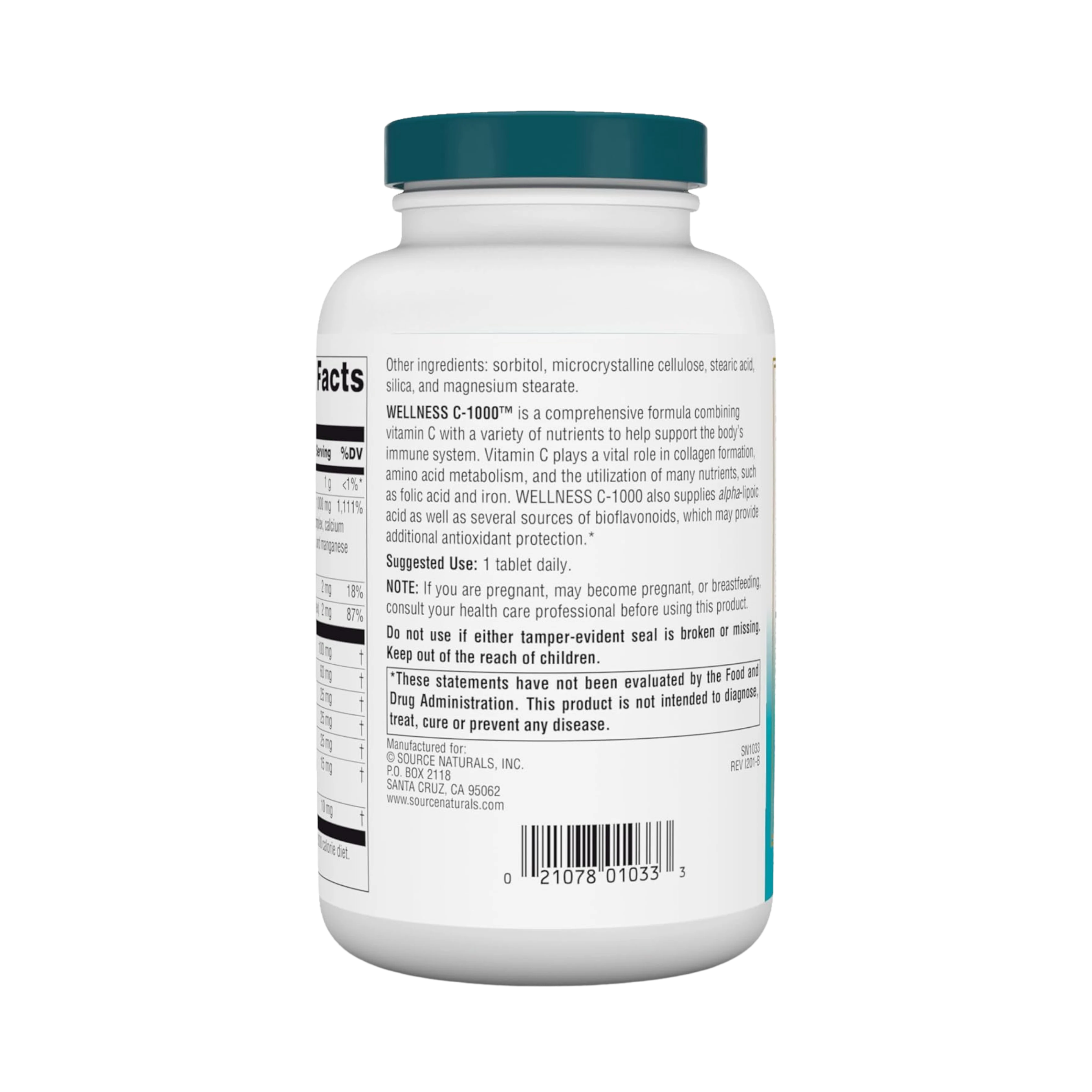 Source Naturals, Wellness C-1000, 200 Tablets