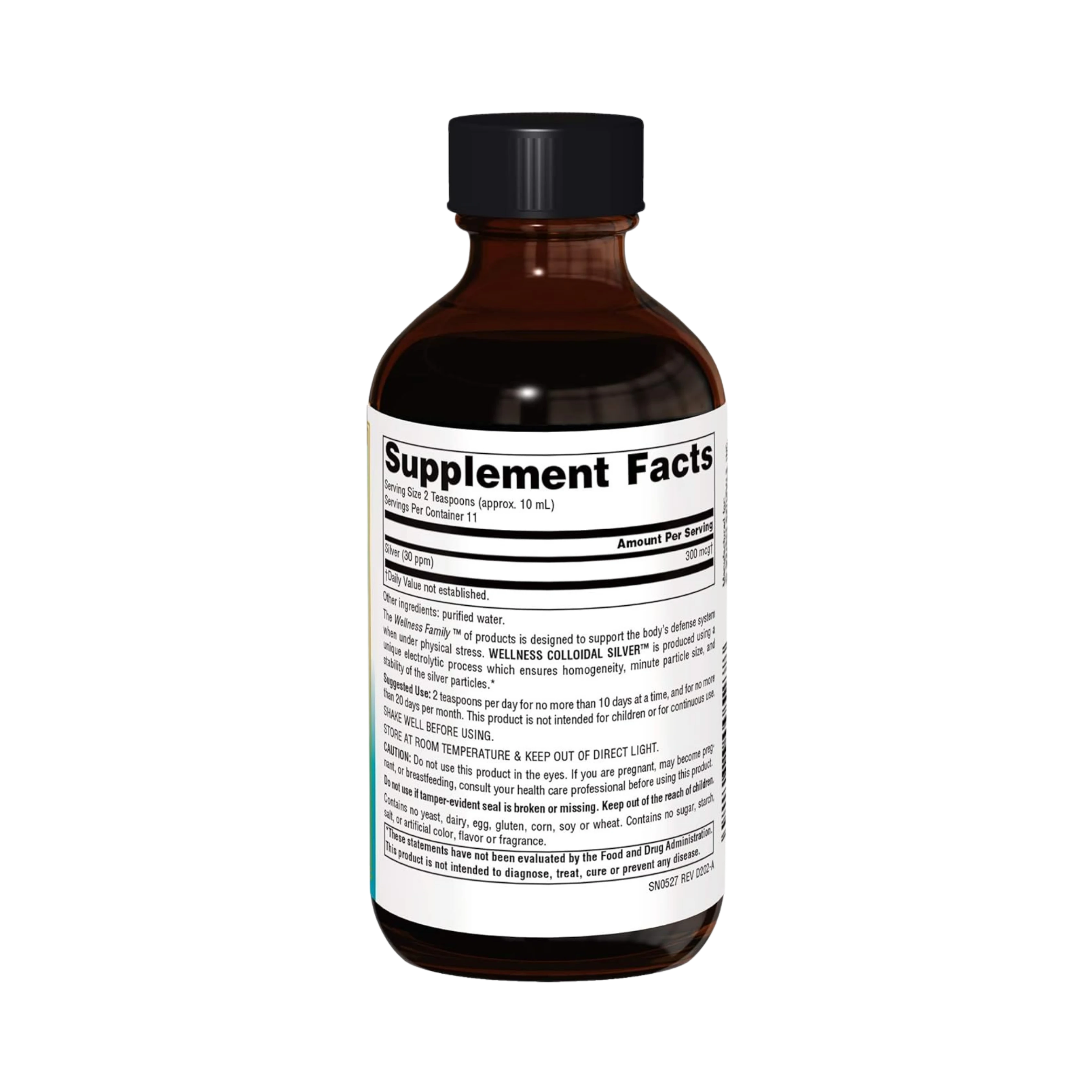 Source Naturals, Wellness Colloidal Silver, 30 Ppm, 4 Oz Liquid