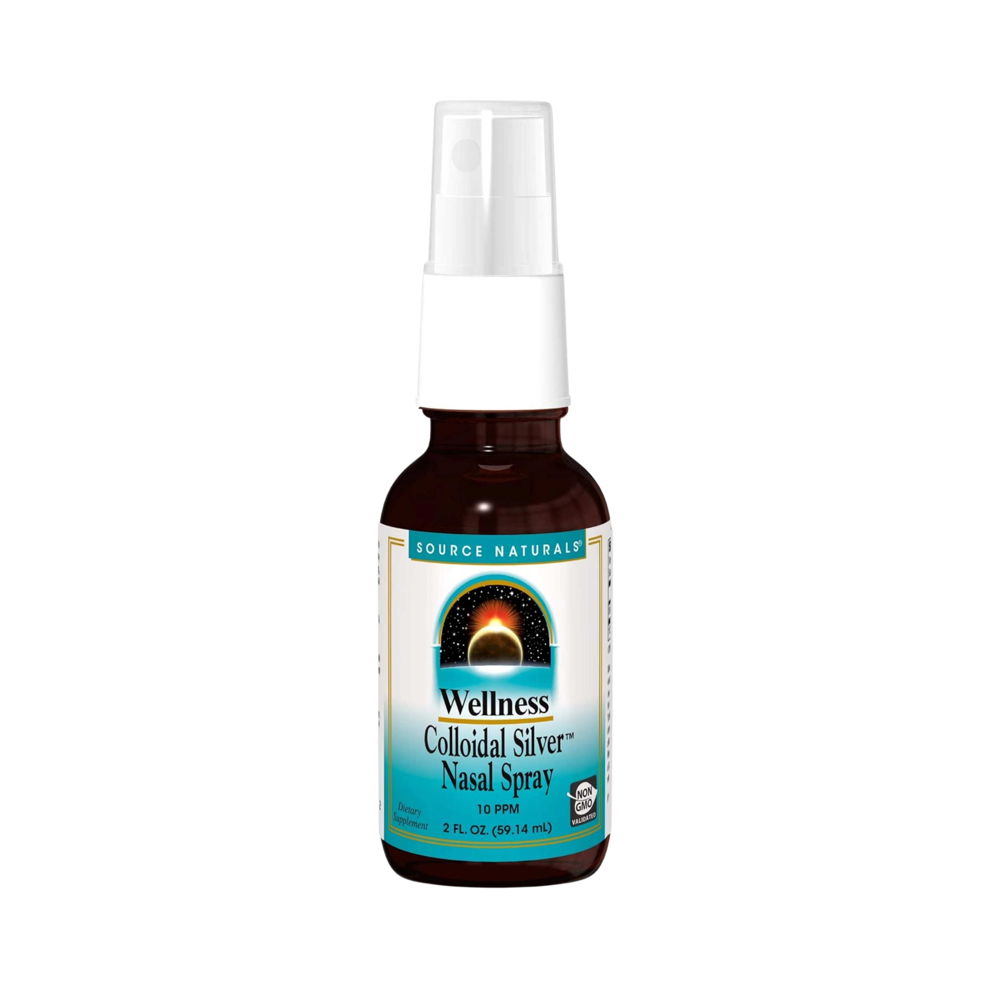 Source Naturals, Wellness Colloidal Silver Nasal Spray, 10 ppm, 2 Oz Liquid