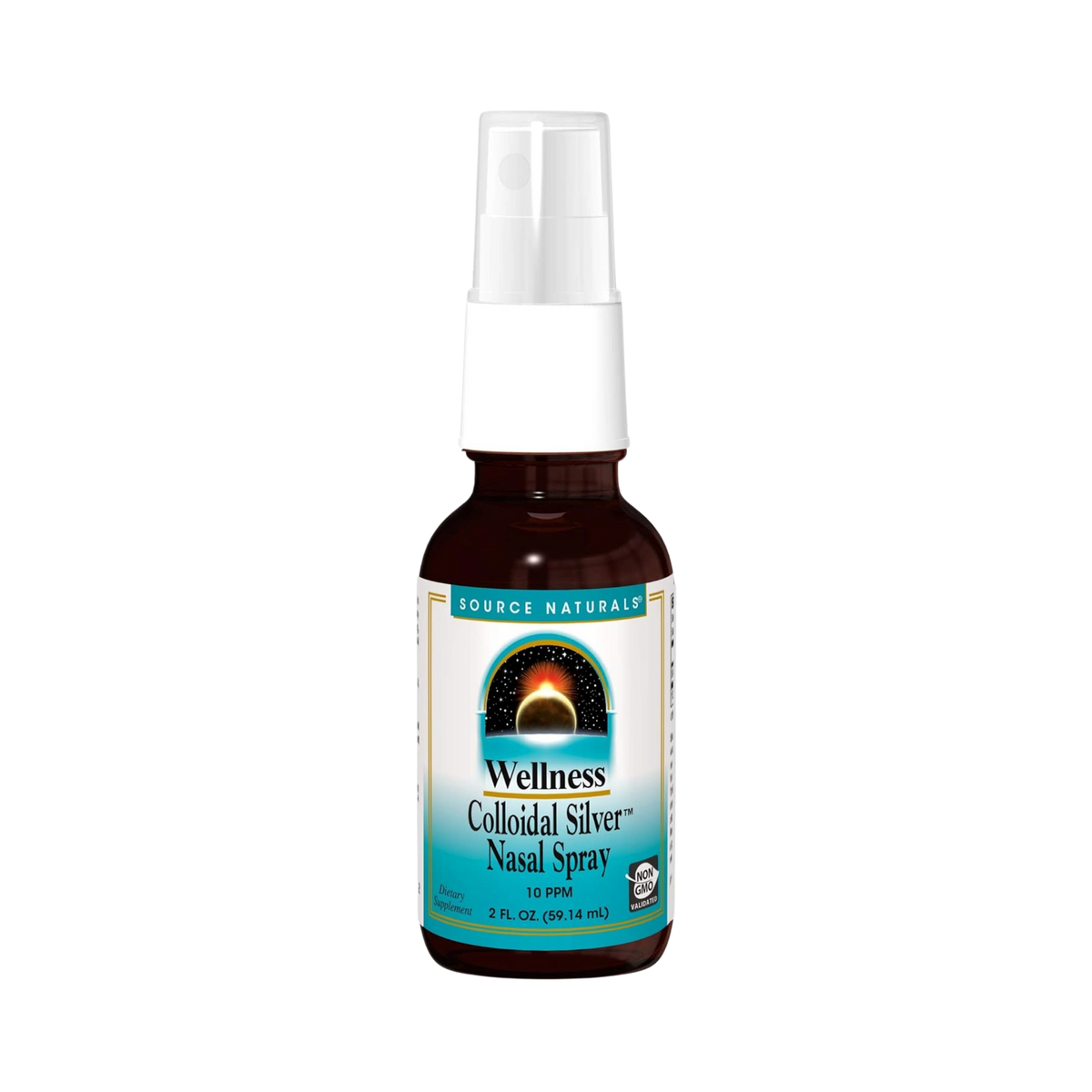 Source Naturals, Wellness Colloidal Silver Nasal Spray, 10 ppm, 2 Oz Liquid