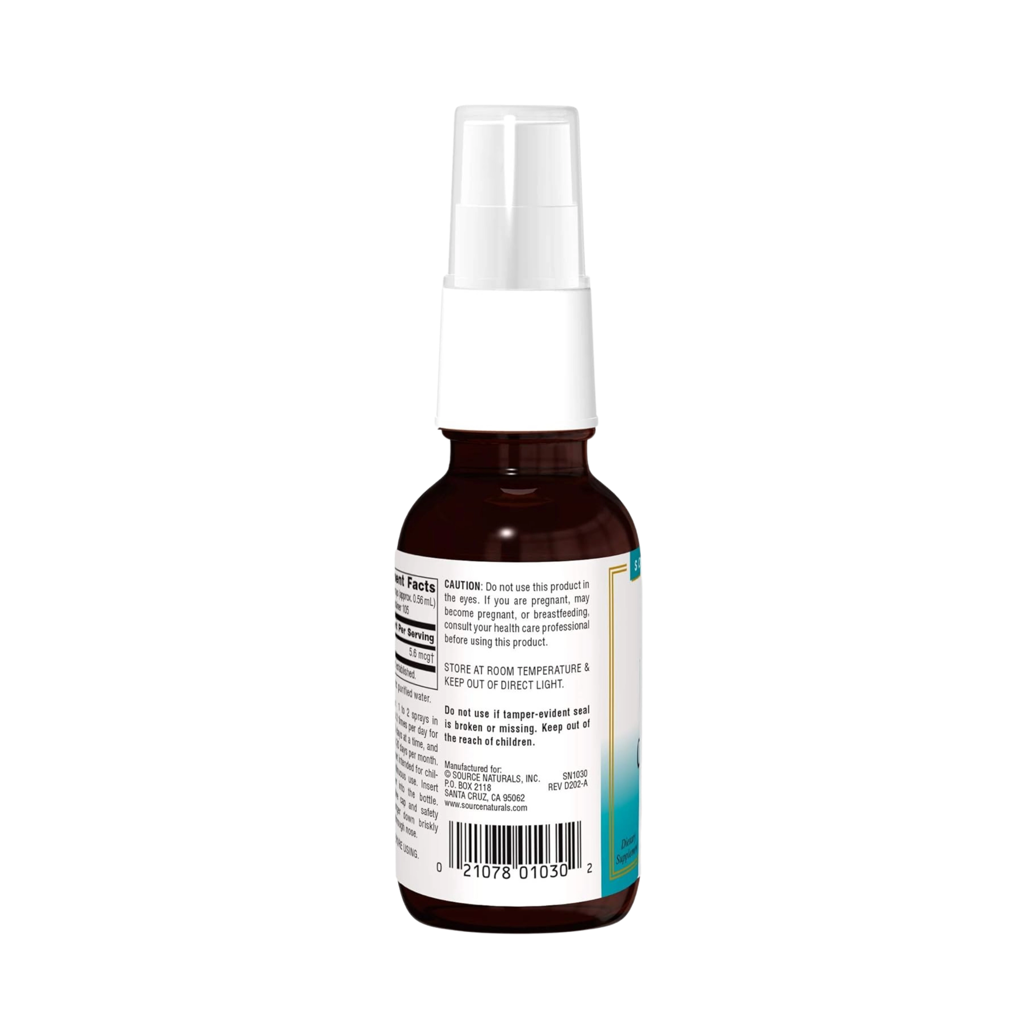 Source Naturals, Wellness Colloidal Silver Nasal Spray, 10 ppm, 2 Oz Liquid