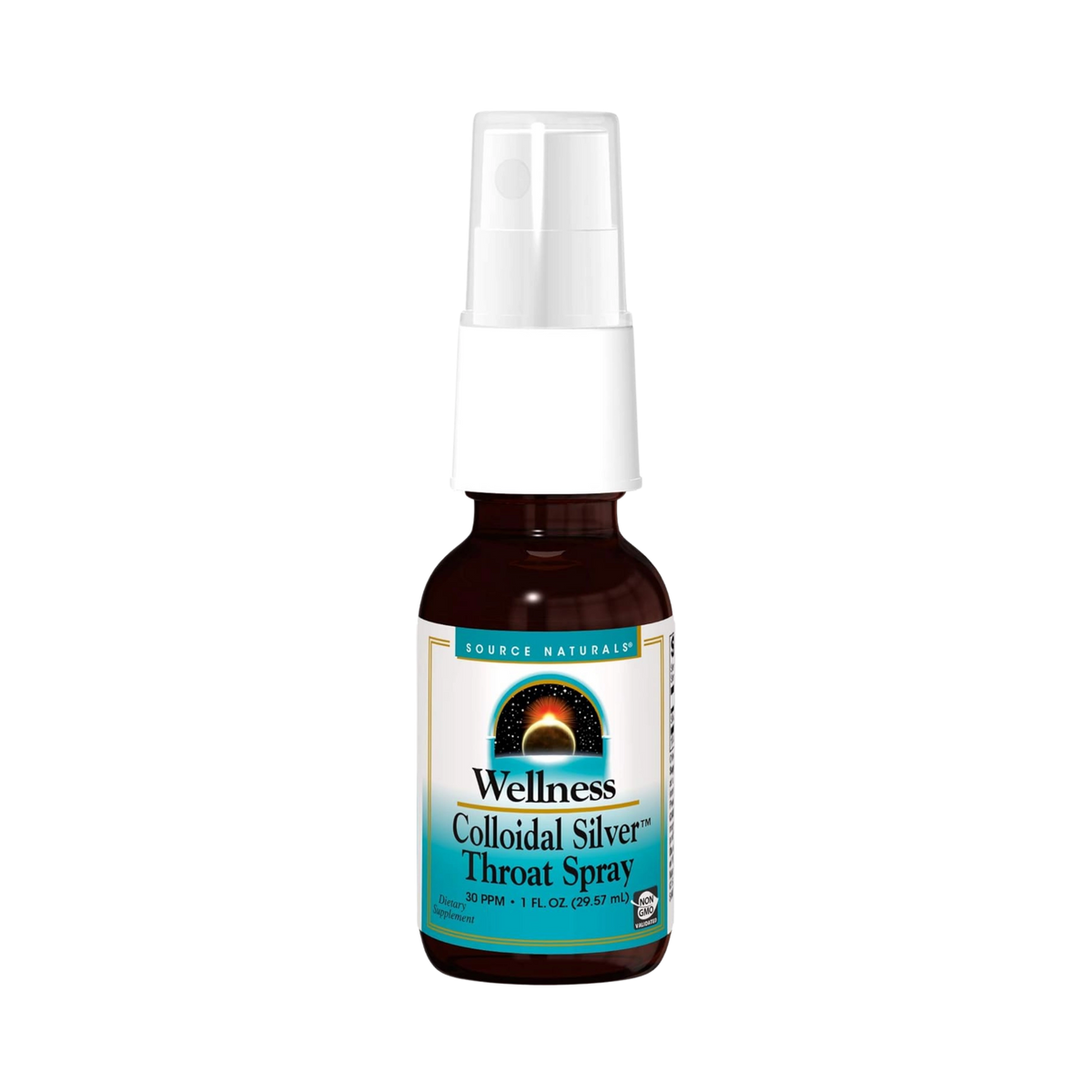 Source Naturals, Wellness Colloidal Silver Throat Spray, 30 ppm, 1 Fl Oz Liquid