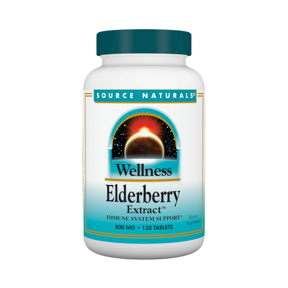 Source Naturals, Wellness Elderberry Extract, 500 Mg, 120 Tablets