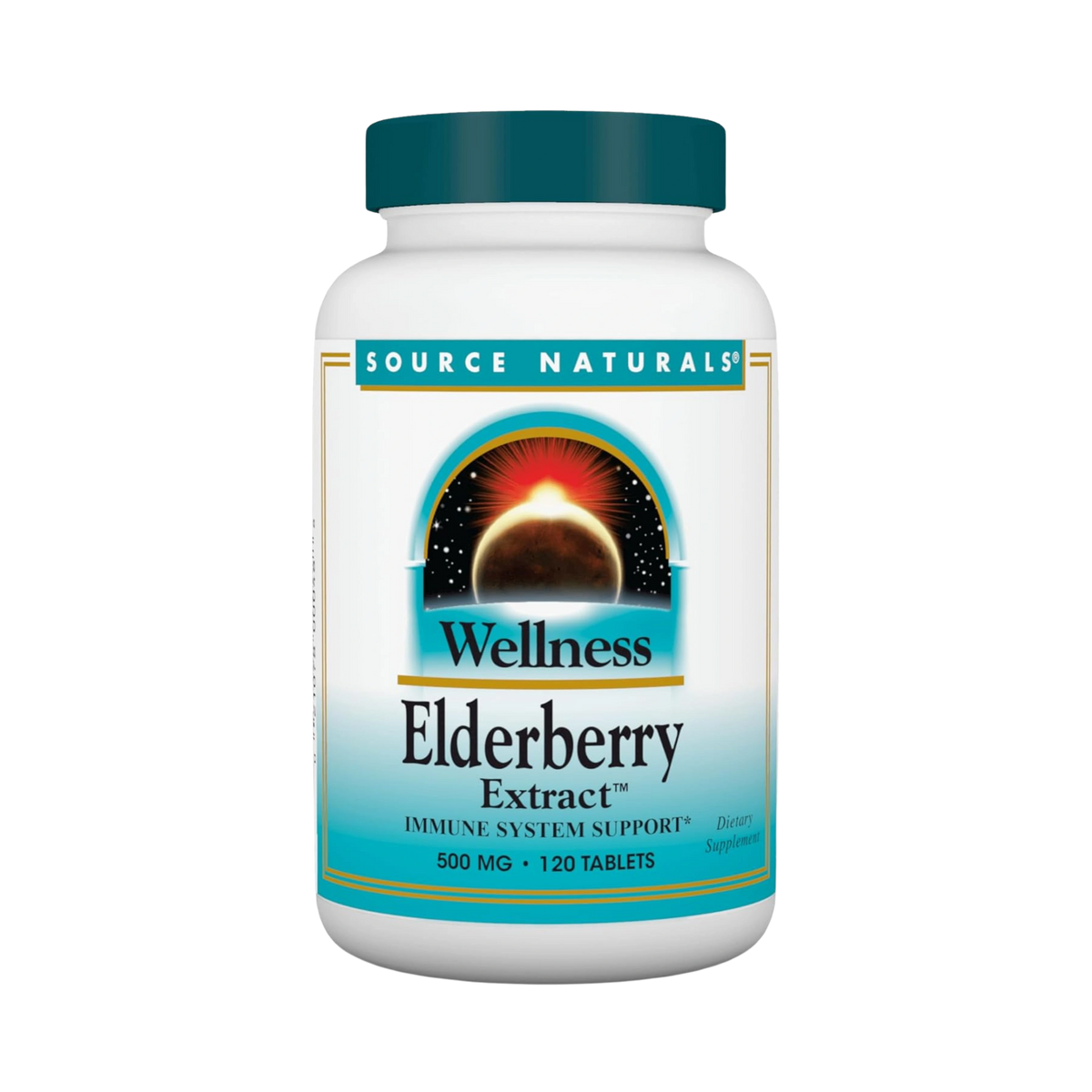 Source Naturals, Wellness Elderberry Extract, 500 Mg, 120 Tablets