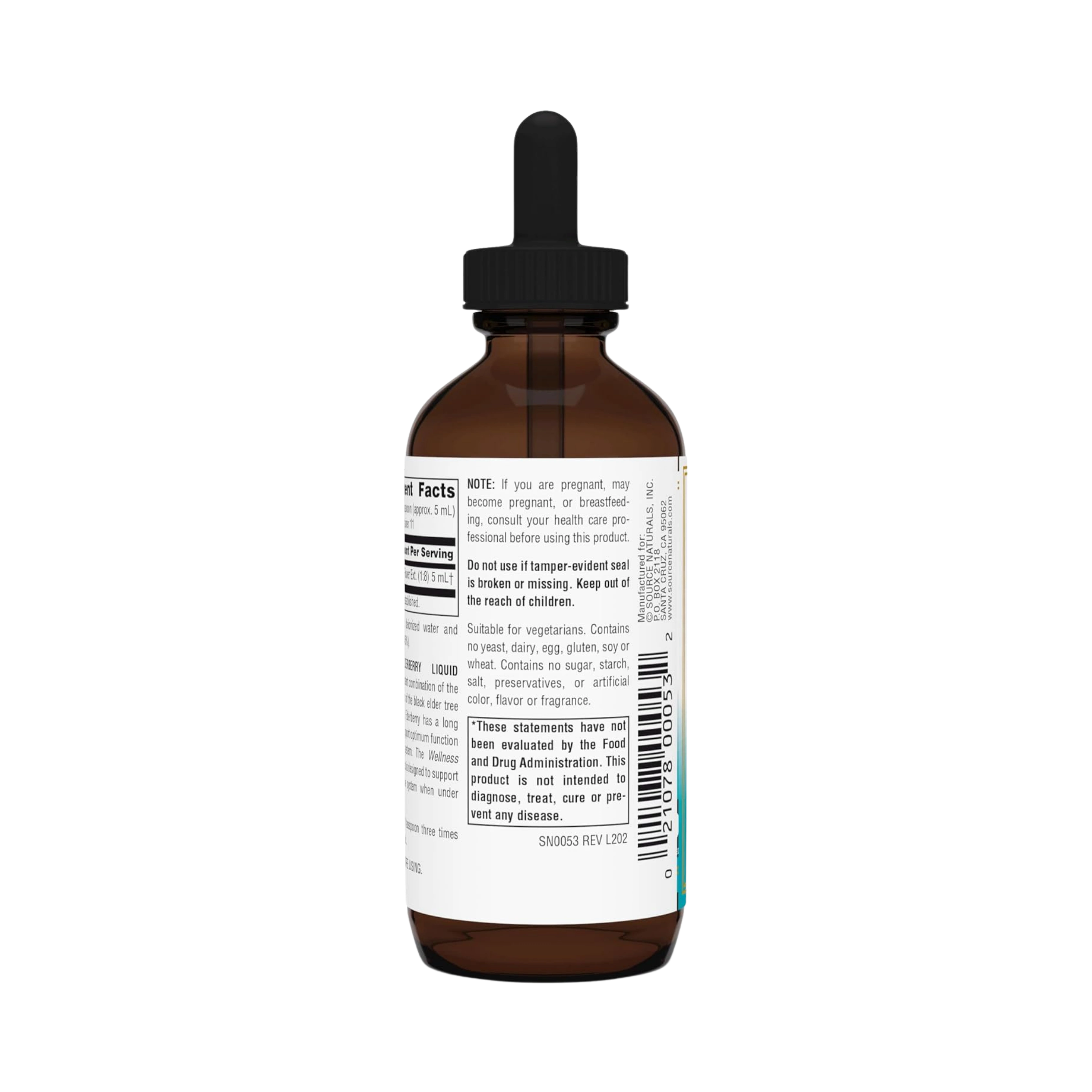 Source Naturals, Wellness Elderberry Liquid Extract, 2 Oz