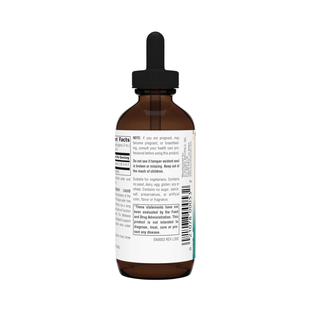 Source Naturals, Wellness Elderberry Liquid Extract, 2 Oz