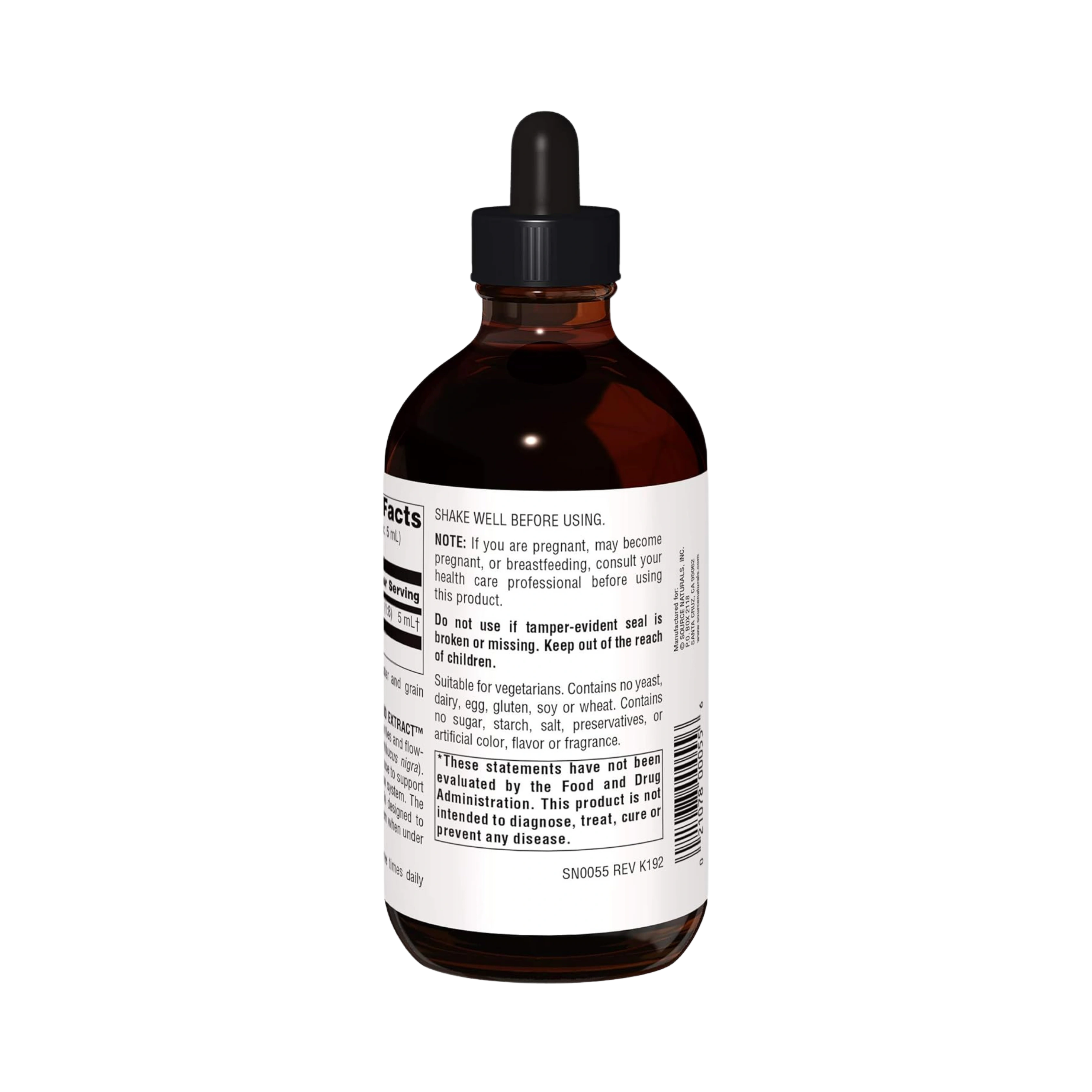 Source Naturals, Wellness Elderberry Liquid Extract, 8 Oz