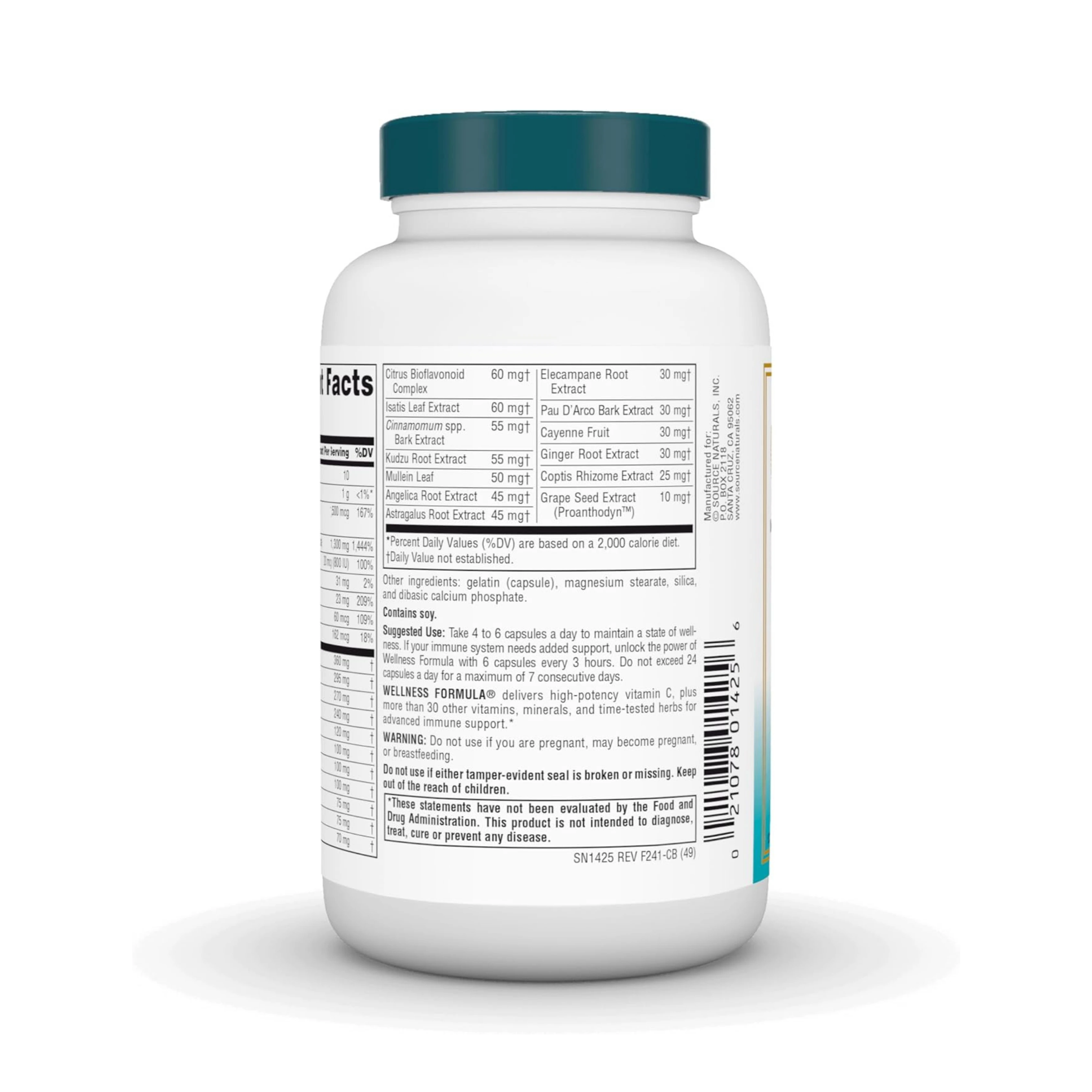 Source Naturals, Wellness Formula, 120 Capsules