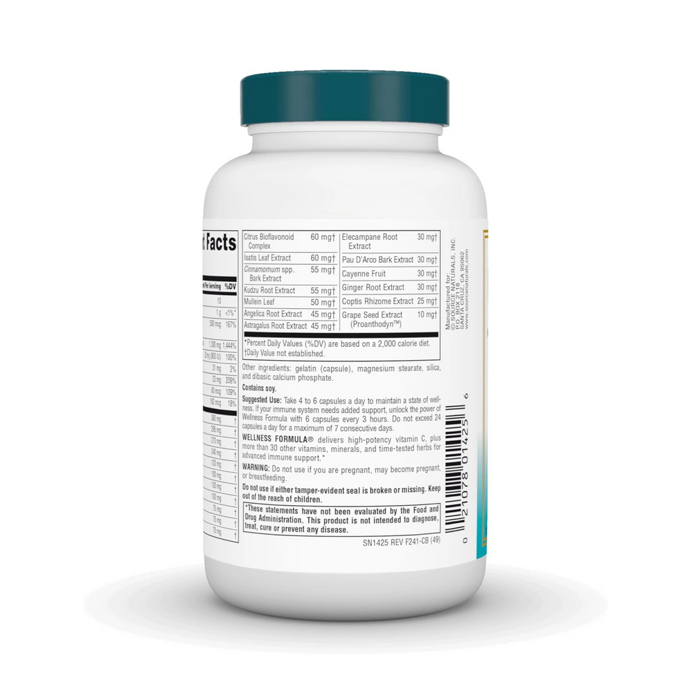 Source Naturals, Wellness Formula, 120 Capsules