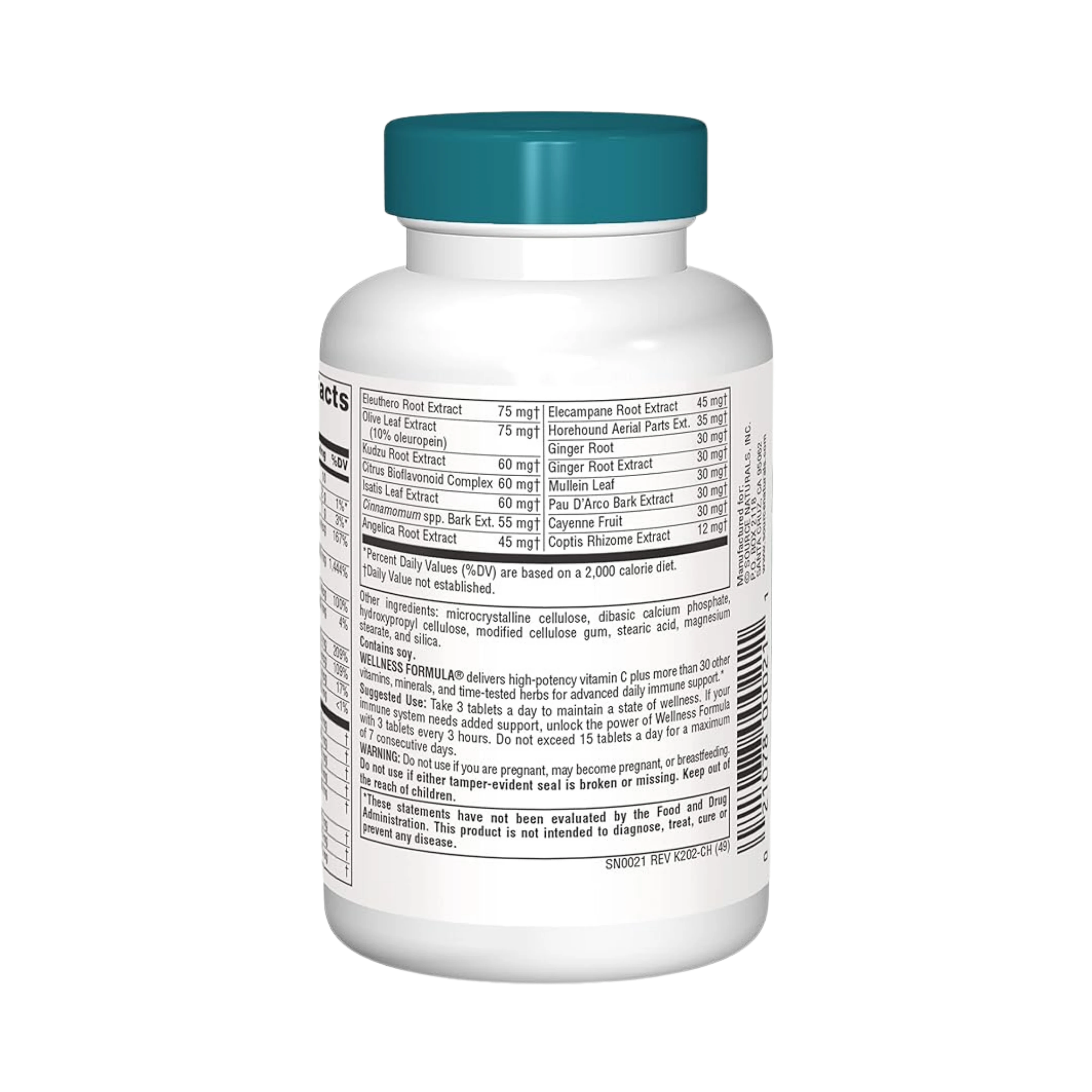 Source Naturals, Wellness Formula, 45 Tablets