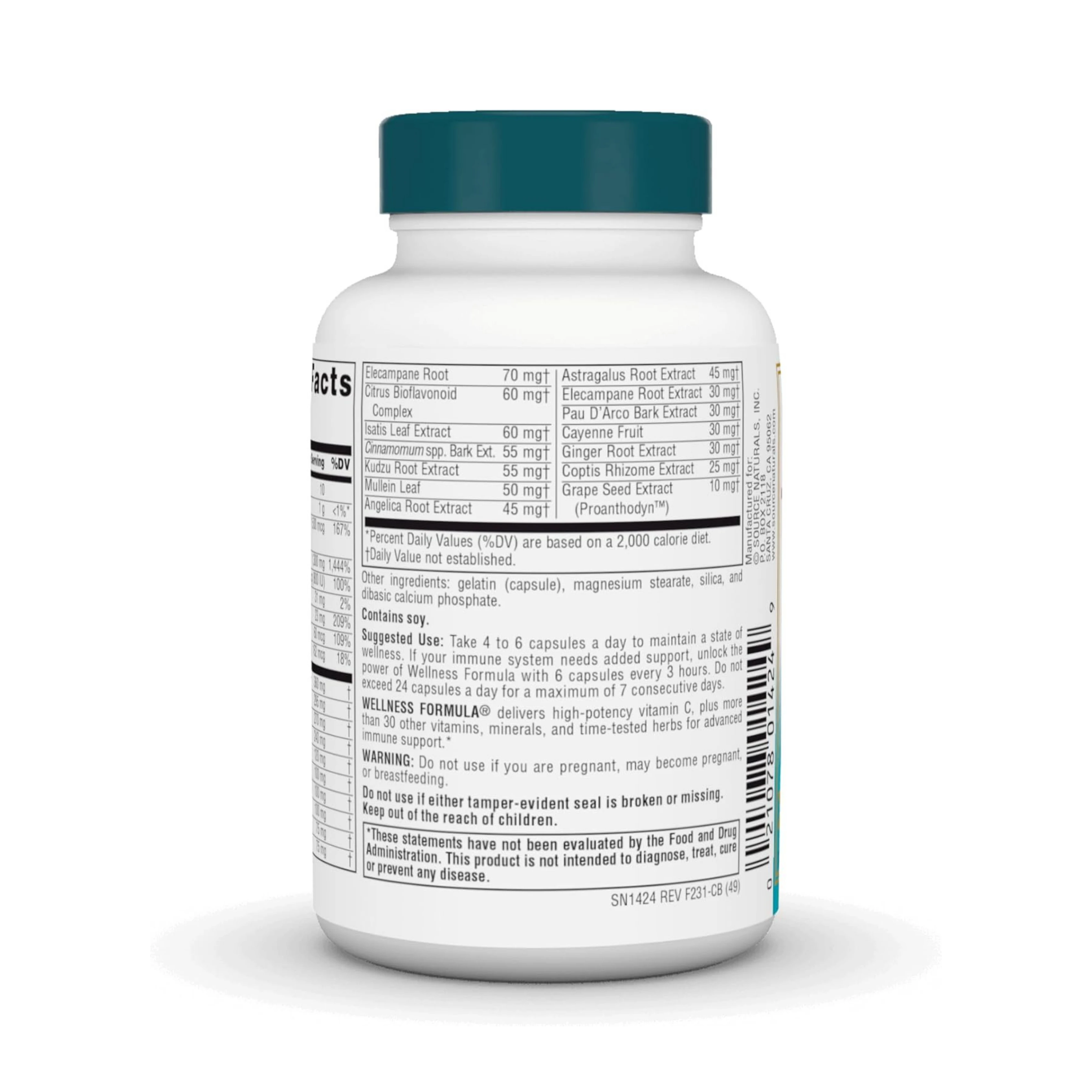 Source Naturals, Wellness Formula, 60 Capsules