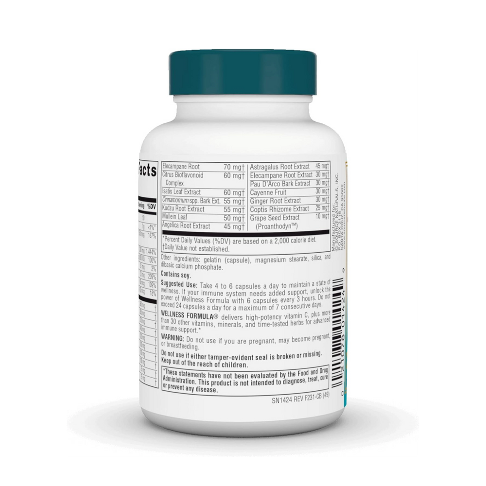 Source Naturals, Wellness Formula, 60 Capsules