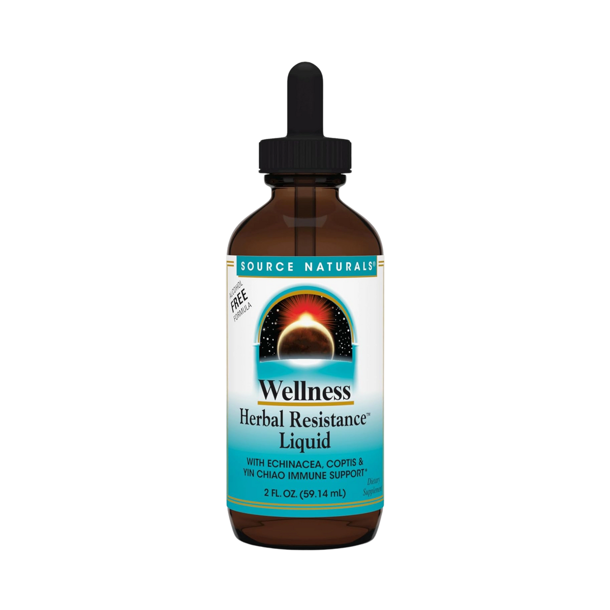 Source Naturals, Wellness Herbal Resistance, 2 Oz Alcohol Free Liquid