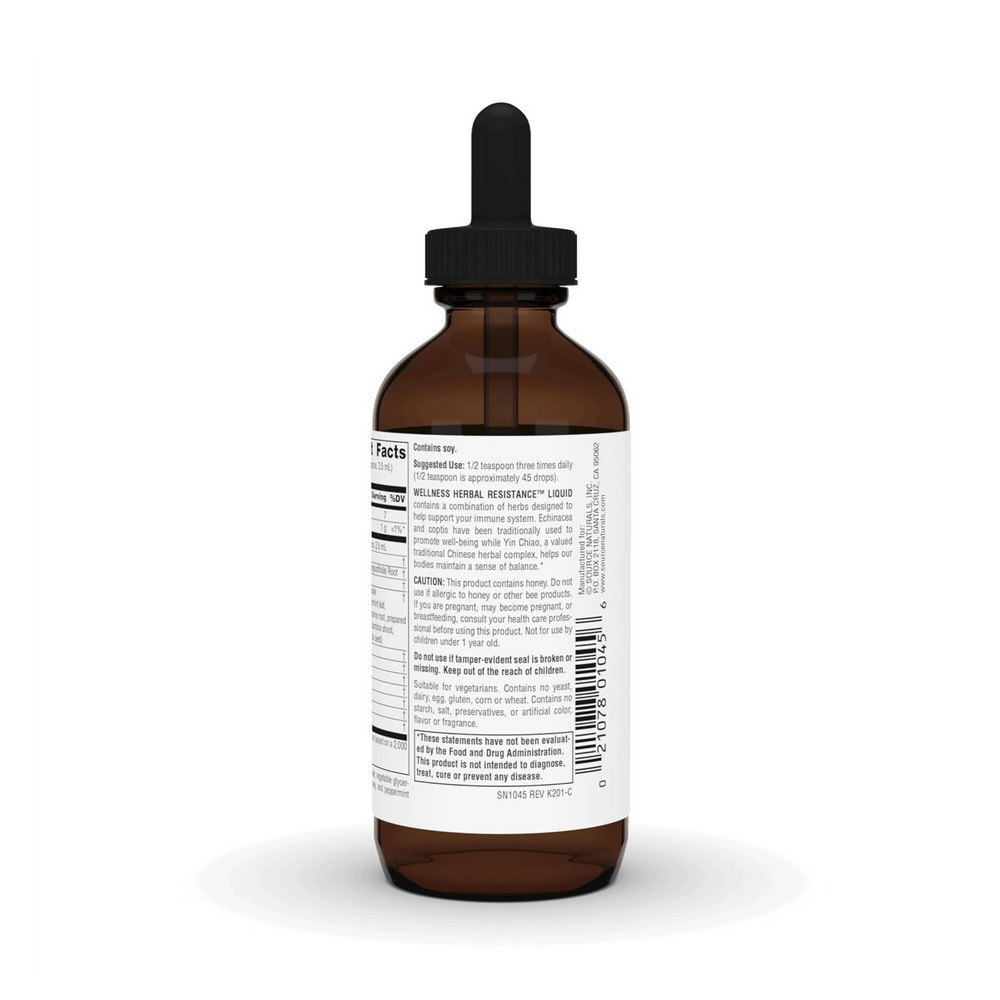 Source Naturals, Wellness Herbal Resistance, 4 Fl Oz Liquid