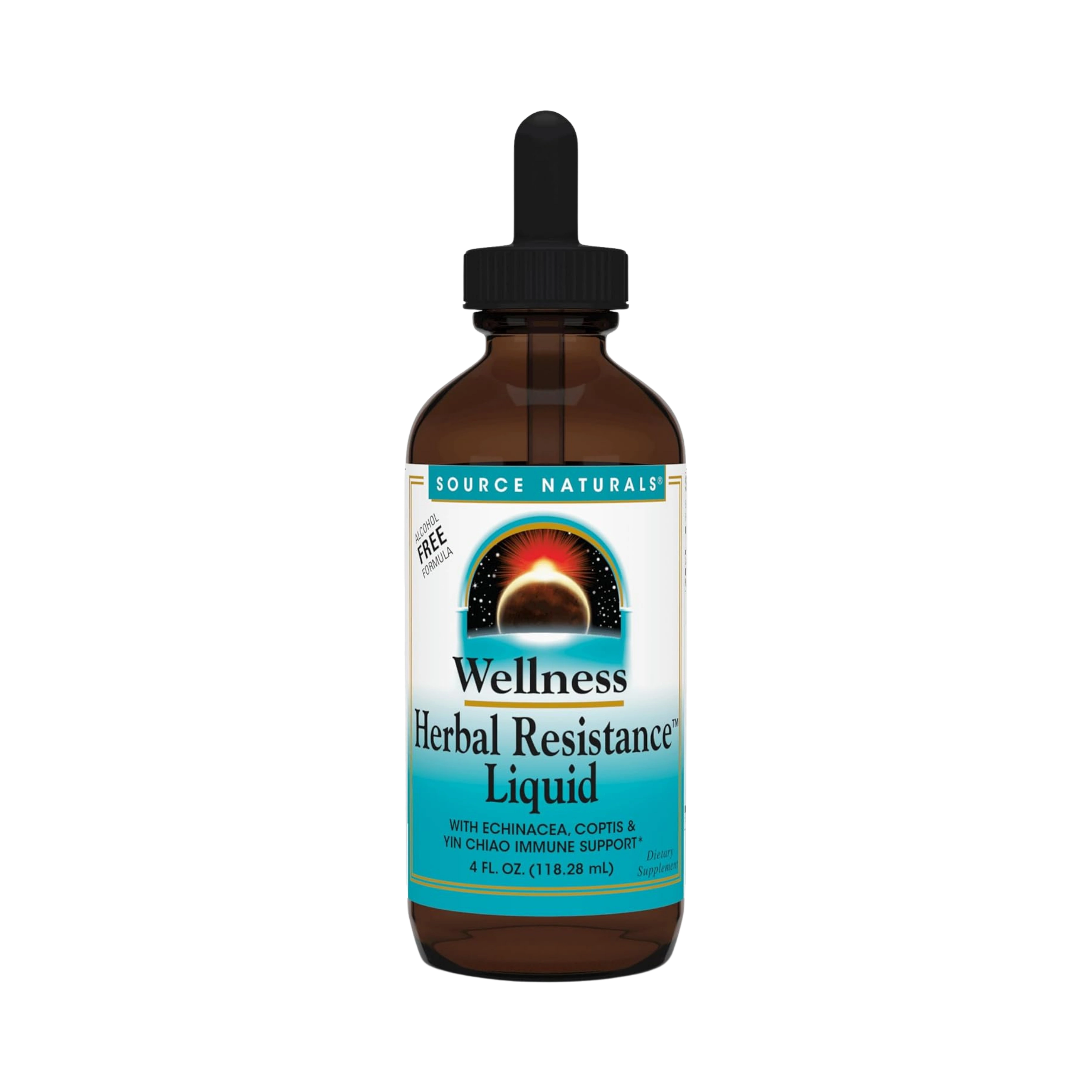 Source Naturals, Wellness Herbal Resistance, 4 Oz Alcohol Free Liquid