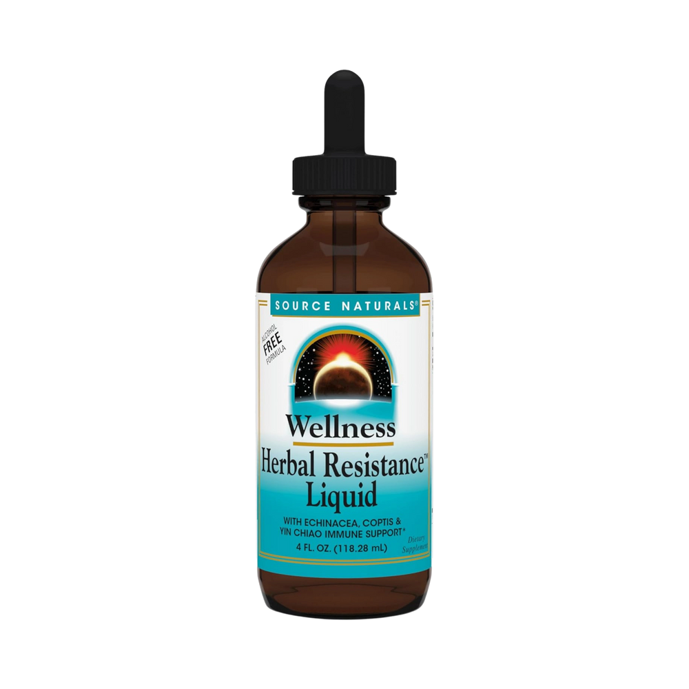 Source Naturals, Wellness Herbal Resistance, 4 Oz Alcohol Free Liquid