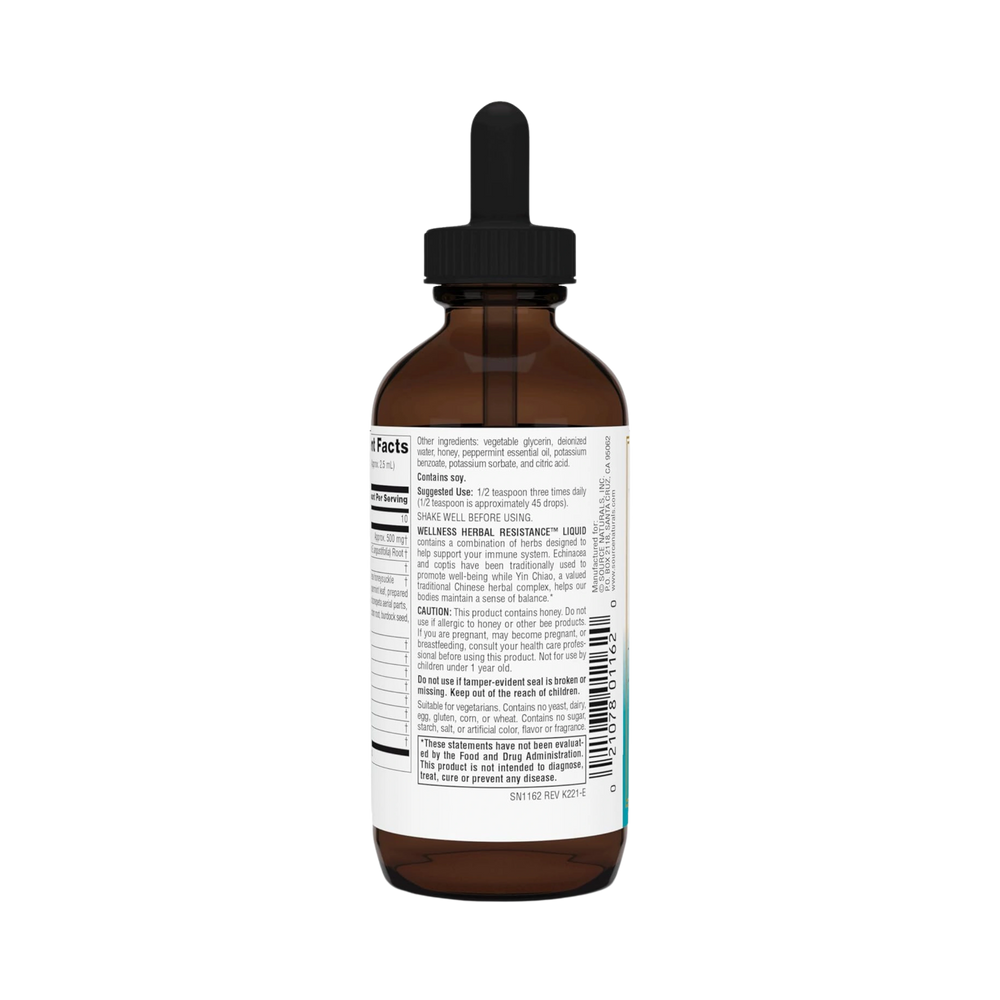 Source Naturals, Wellness Herbal Resistance, 4 Oz Alcohol Free Liquid