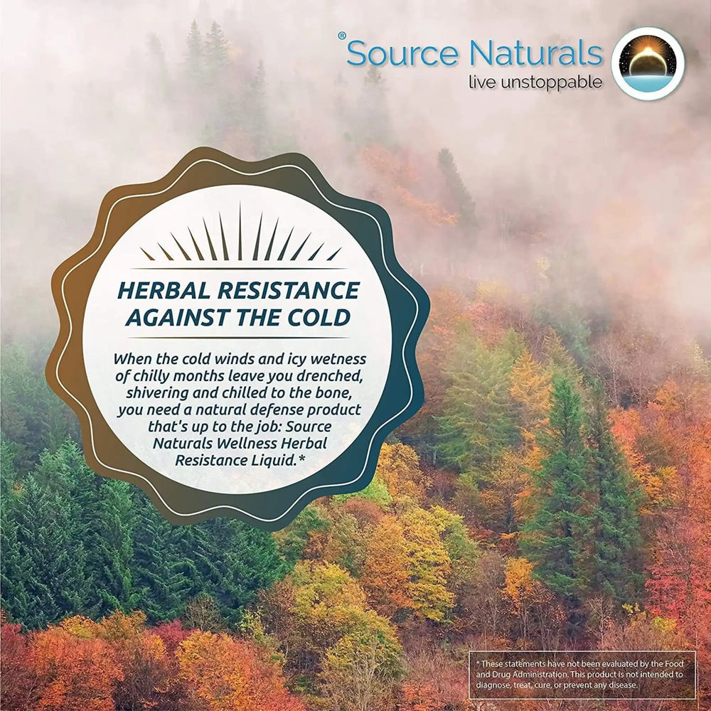 Source Naturals, Wellness Herbal Resistance, 8 Oz Alcohol Free Liquid