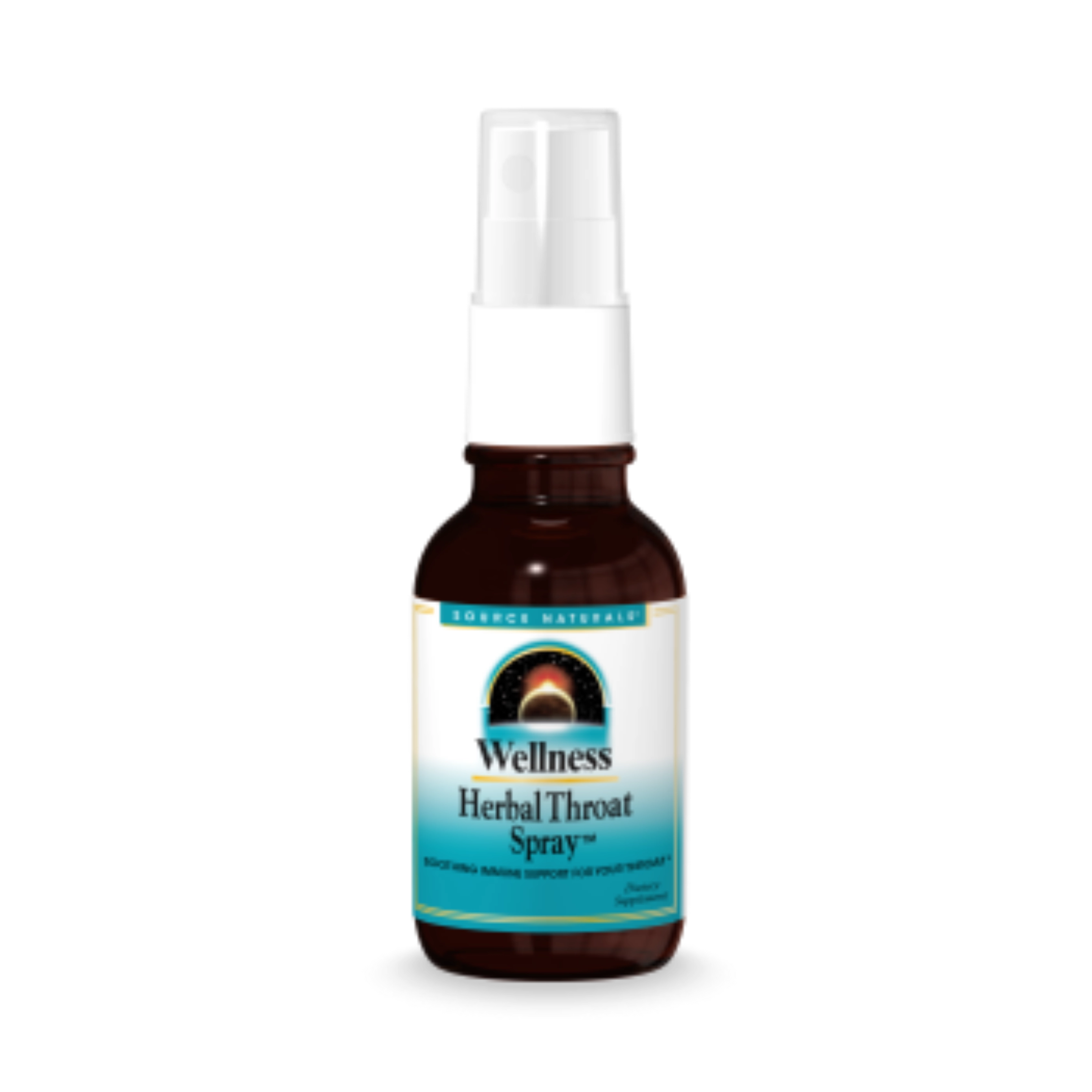 Source Naturals, Wellness Herbal Throat Spray, 1 Oz Liquid