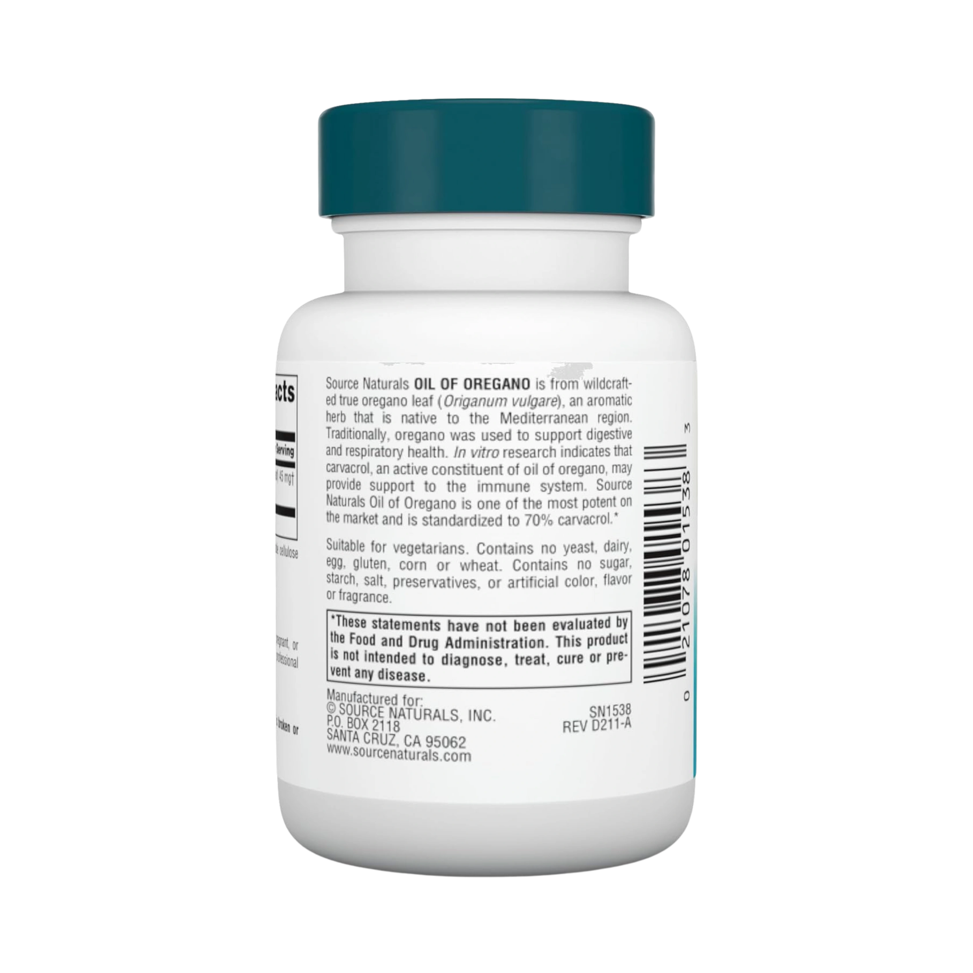 Source Naturals, Wellness Oil of Oregano, 30 Vegetarian Capsules